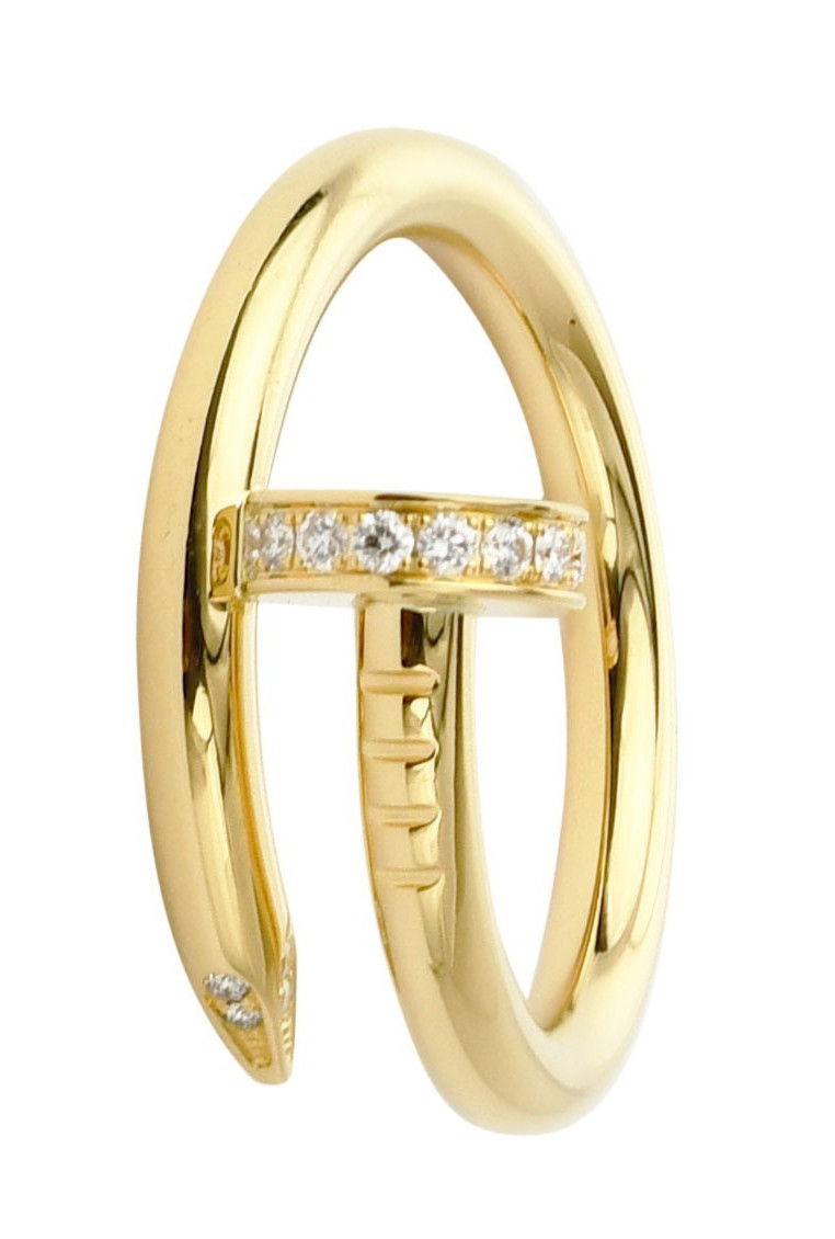 Cartier Juste Un Clou Ring 18k Yellow Gold Diamond Nail Size 52 B/P '22 B4216952 Cartier Juste Un Clou Ring 18k Yellow Gold Diamond Nail Size 52 B/P '22 B4216952