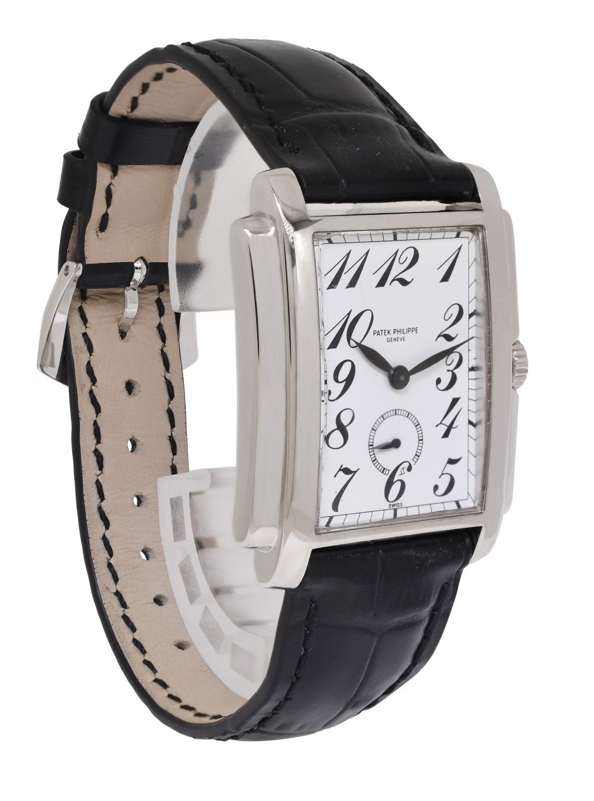 Patek Philippe 5024 Gondolo 18k White Gold Mens Manual Watch 5024G