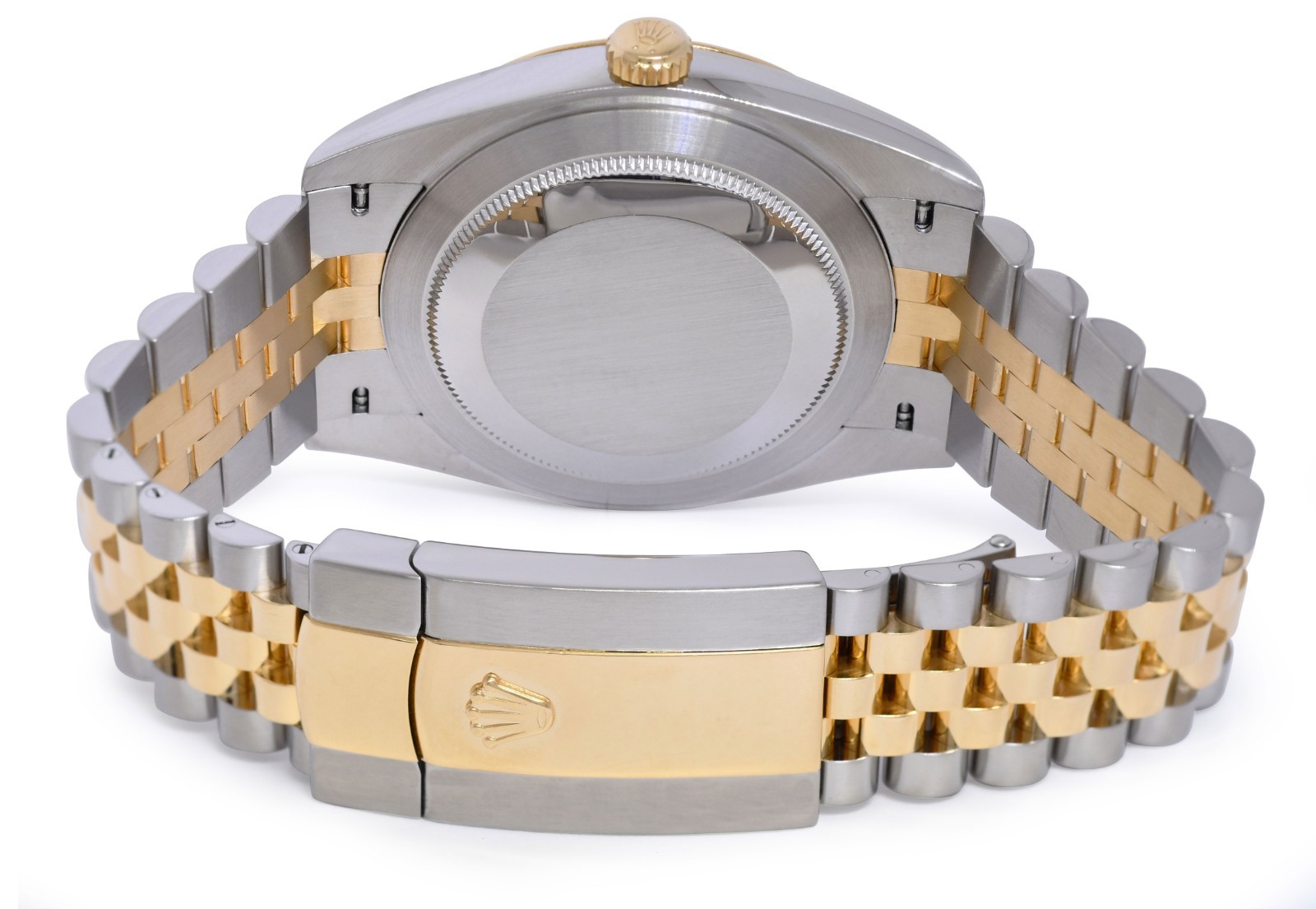 Rolex Datejust 41 18k Yellow Gold/Steel Silver Dial Jubilee Watch B/P '19 126303