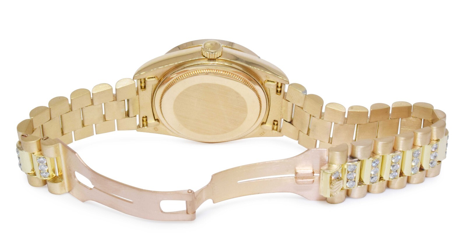 Rolex Day-Date President 18k Yellow Gold Diamond Dial/Bracelet/Bezel Watch 18038