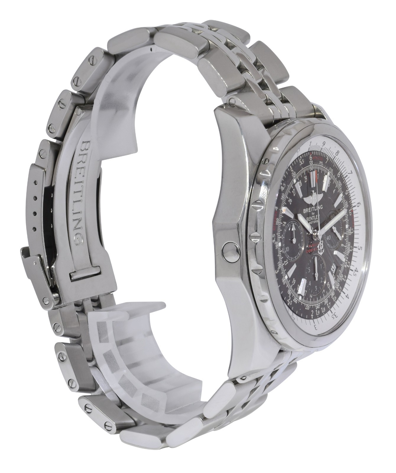 Breitling Bentley Motors T Chronograph Steel Mens 49mm Watch Box+Booklet A25363