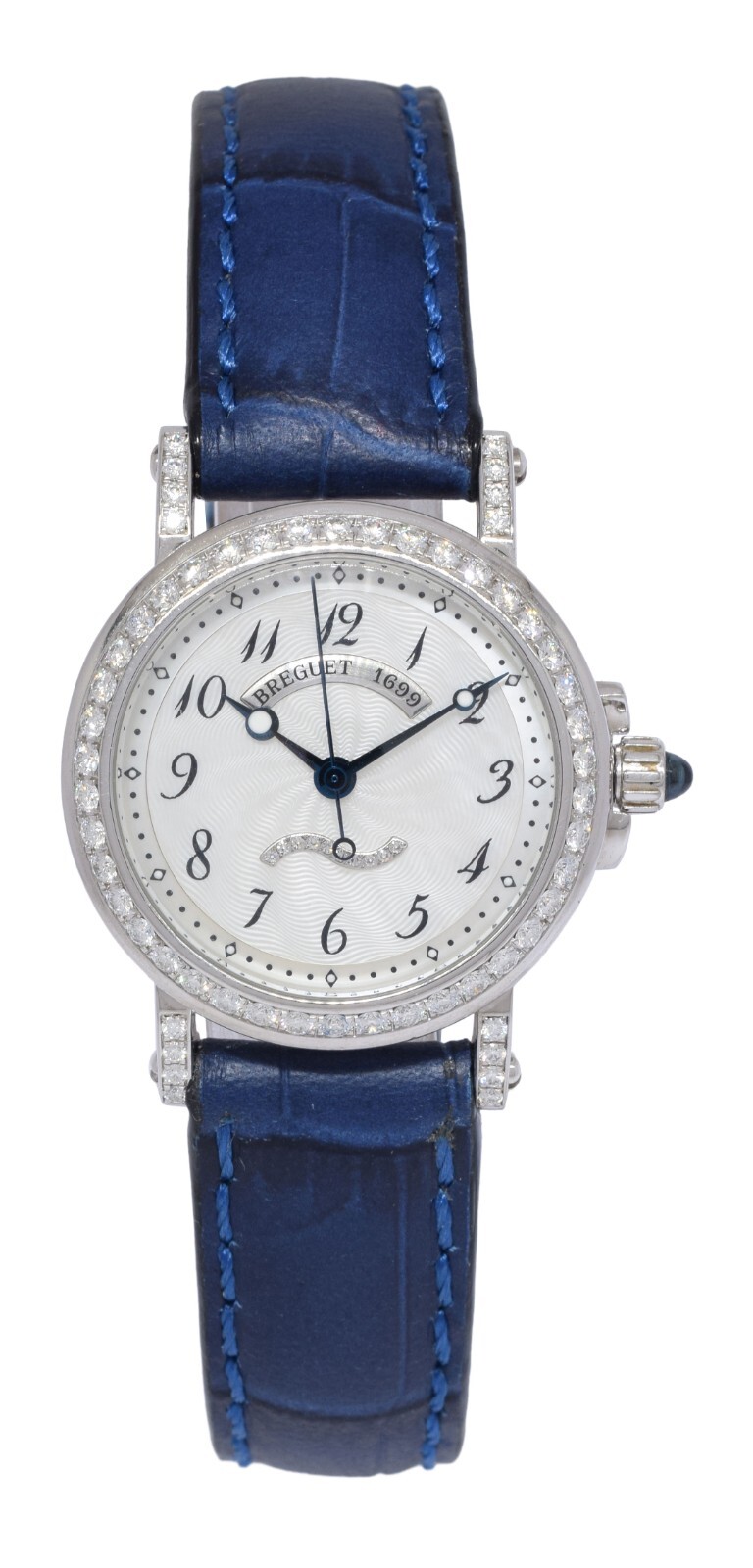 Breguet Marine 8818 18k White Gold Diamond Ladies 30mm Automatic Watch 8818BB