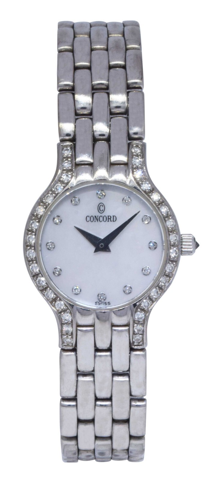Concord Les Palais 18k White Gold MOP & Diamond Ladies Quartz Watch 69-25-264
