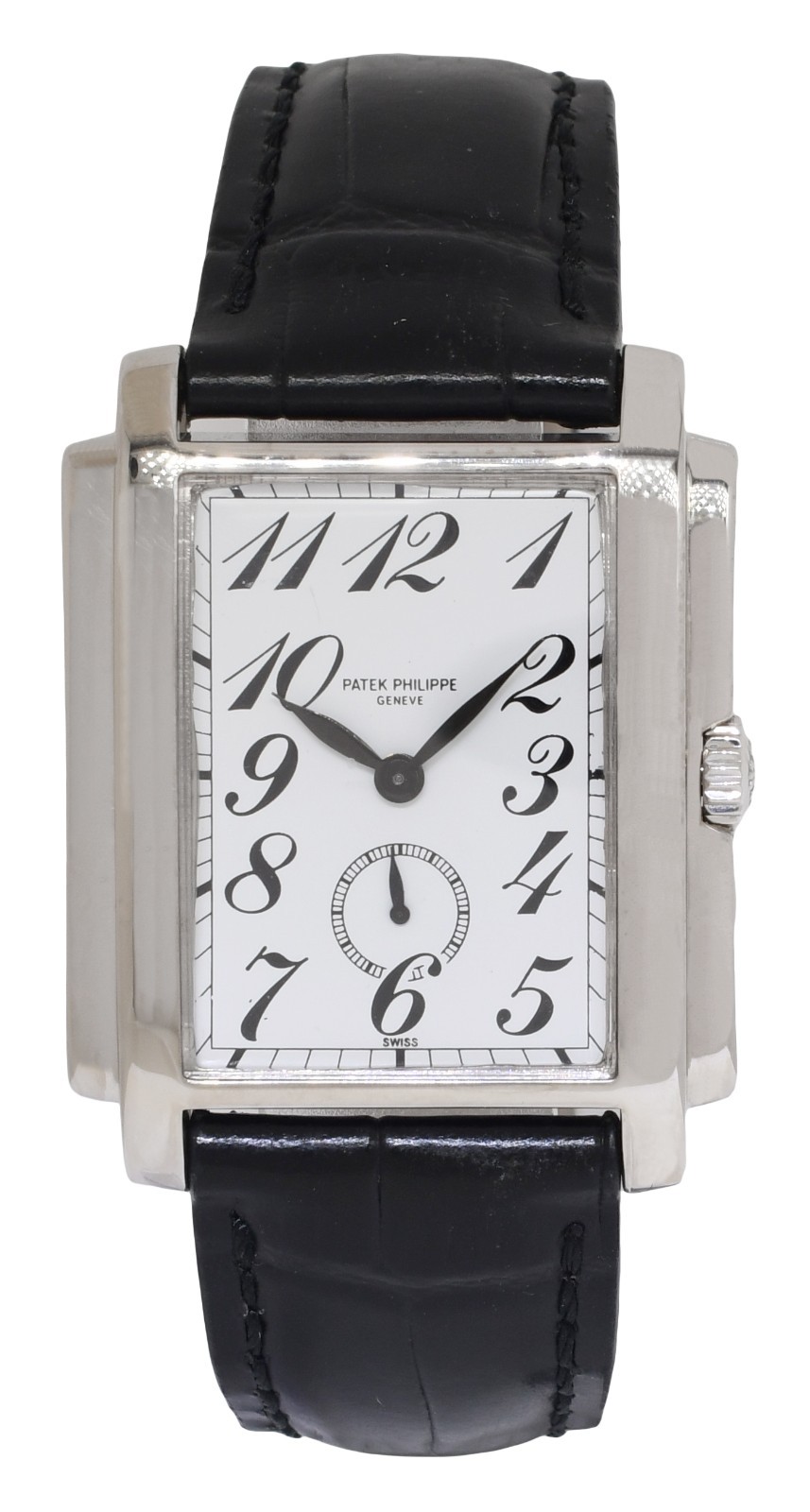 Patek Philippe 5024 Gondolo 18k White Gold Mens Manual Watch 5024G