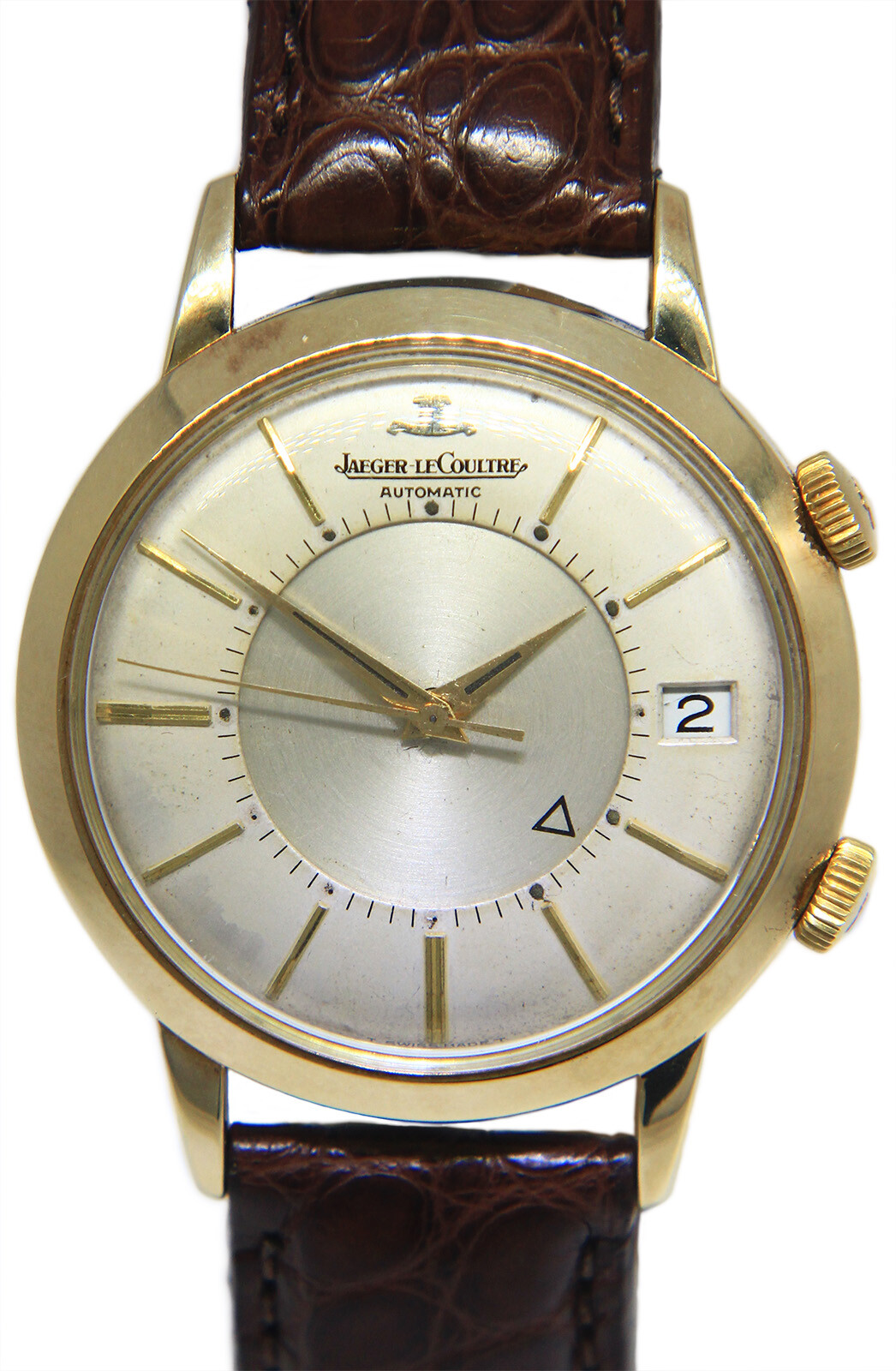 Jaeger LeCoultre Memovox Alarm 18k Gold Shell Vintage Mens 37mm Automatic Watch Jaeger LeCoultre Memovox Alarm 18k Gold Shell Vintage Mens 37mm Automatic Watch