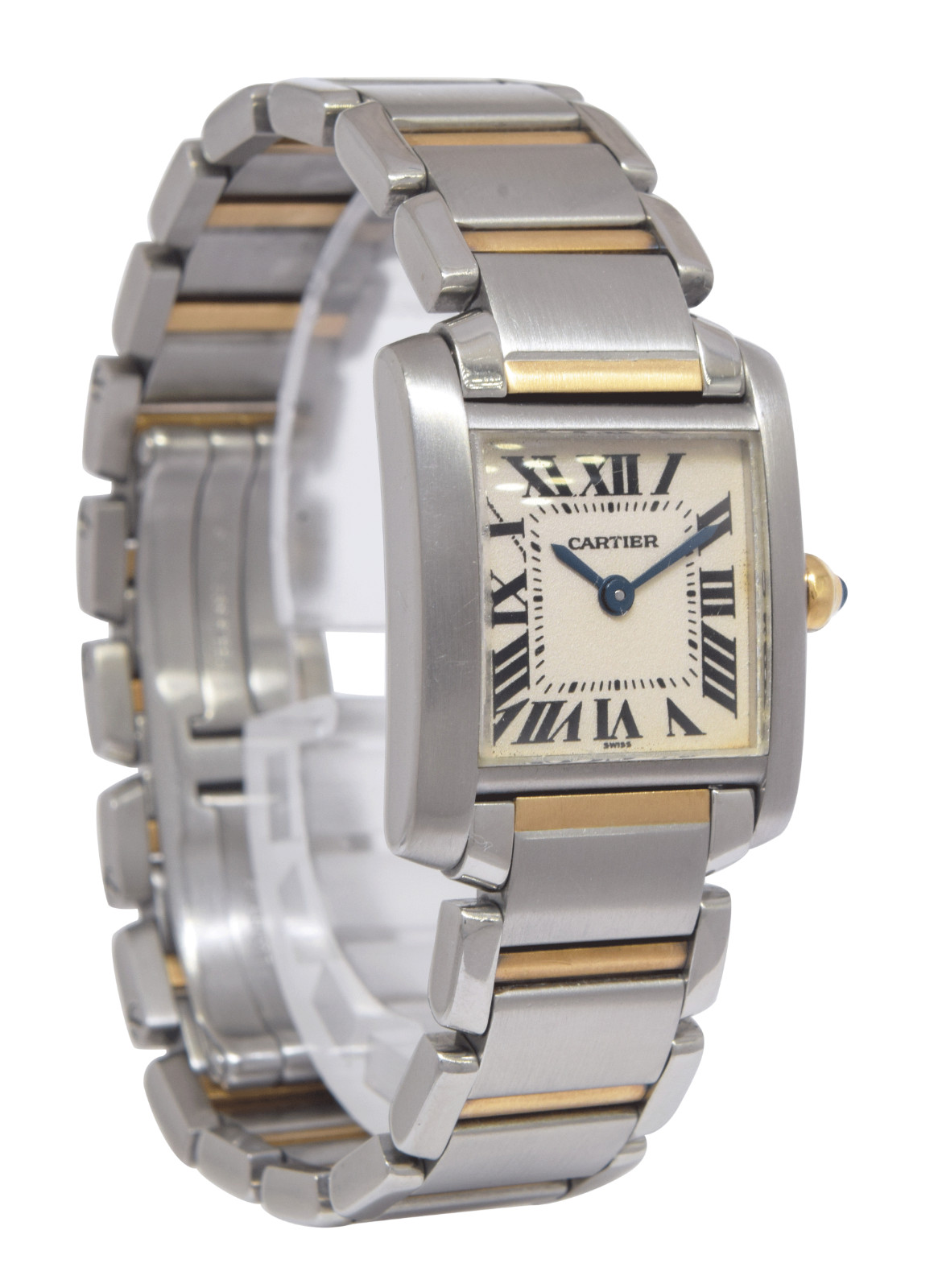 Cartier Tank Francaise Small 18k Yellow Gold/Steel Ladies Watch W51007Q4 2300