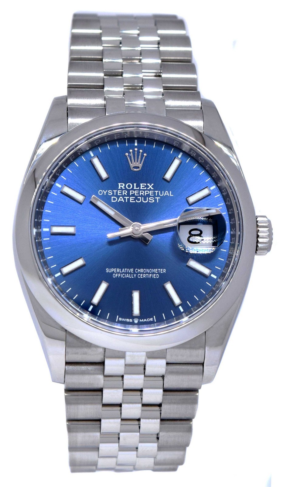 Rolex Datejust 36 Steel Blue Dial Jubilee Bracelet Mens Watch +Card '21 126200 Rolex Datejust 36 Steel Blue Dial Jubilee Bracelet Mens Watch +Card '21 126200