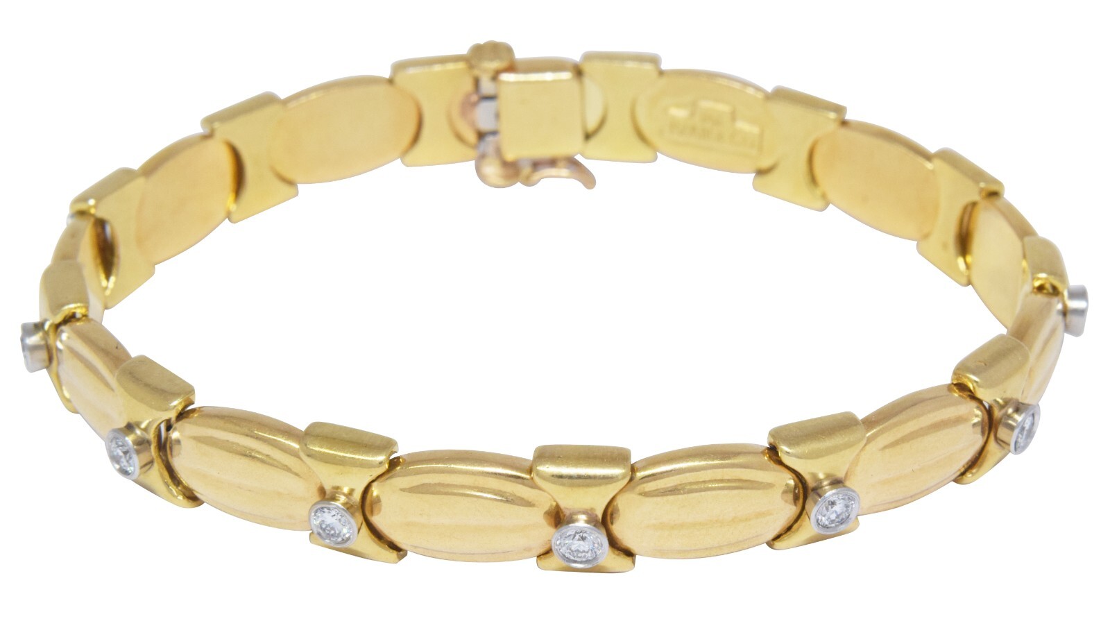 Ivan & Co. 18k Yellow Gold 1.30ct Diamond Bracelet 8"