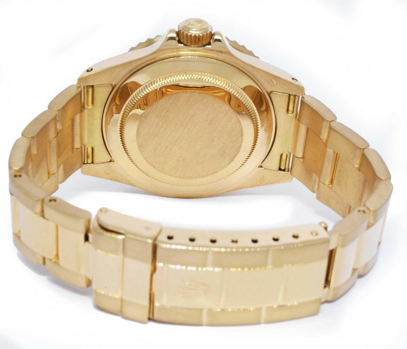 Rolex Submariner 18k Yellow Gold Black Dial/Bezel Mens 40mm Watch/ Box X 16618