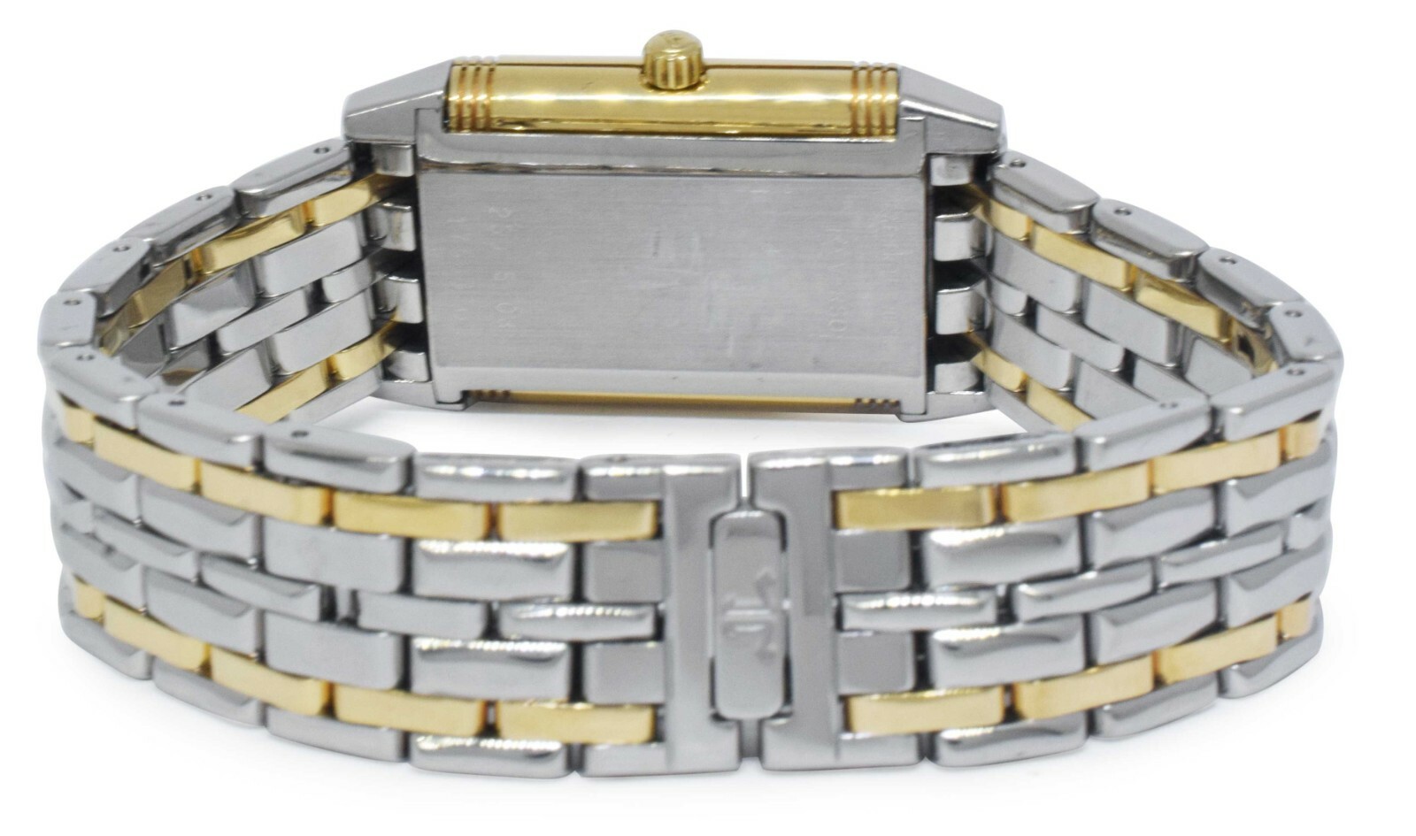 Jaeger LeCoultre Reverso 18k Yellow Gold/Steel Diamond Ladies Watch 260.5.08