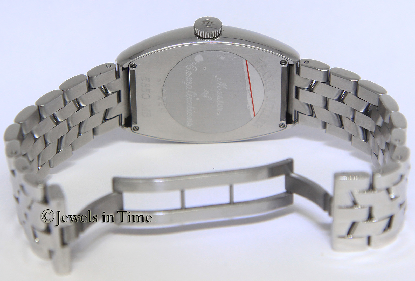 Franck Muller Master Banker Steel Blue Dial Mens Automatic Watch 5850 MB
