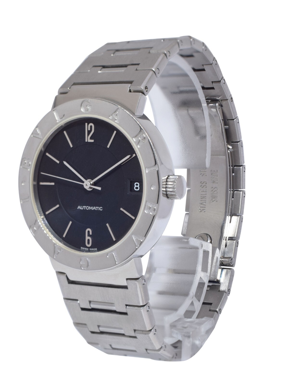 Bvlgari Bvlgari Stainless Steel Black Dial 33mm Watch BB 33 SS AUTO