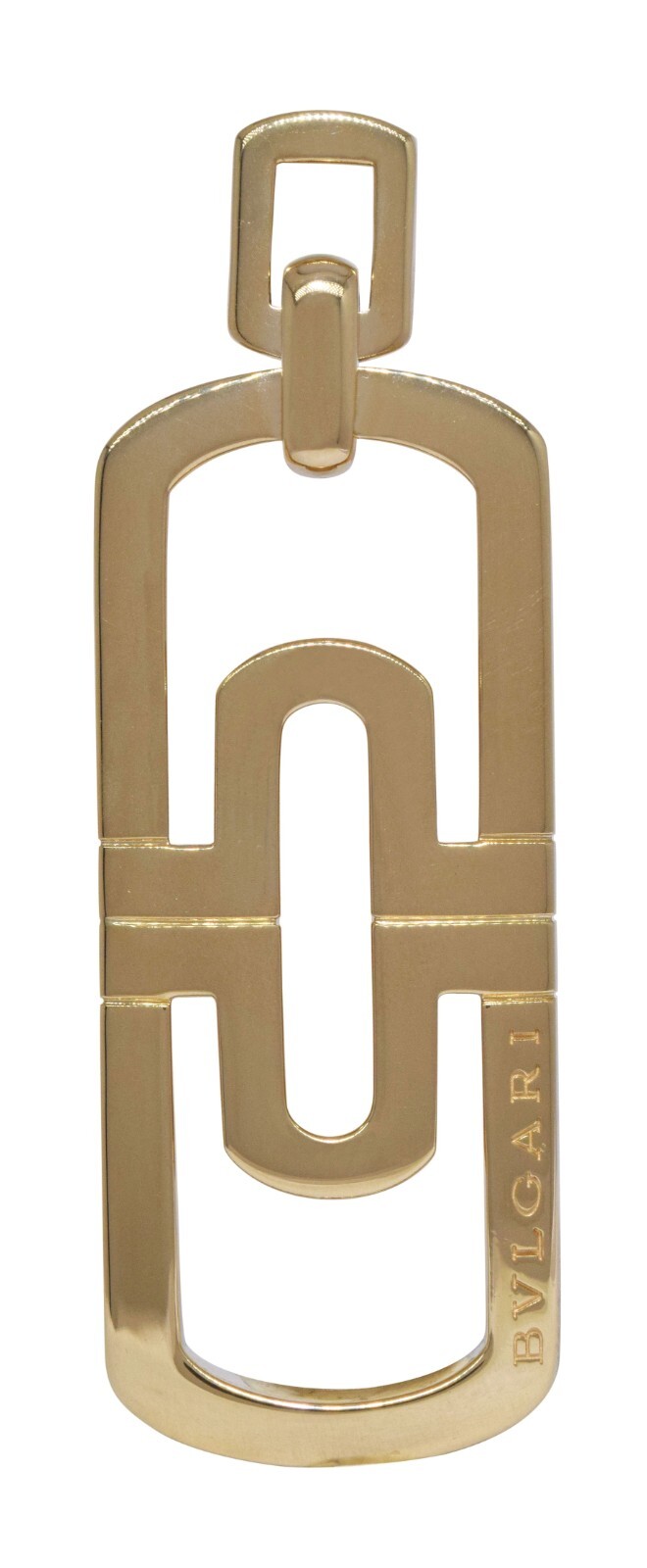 Bvlgari Parentesi Openwork 18k Yellow Gold Pendant 16''+ Necklace
