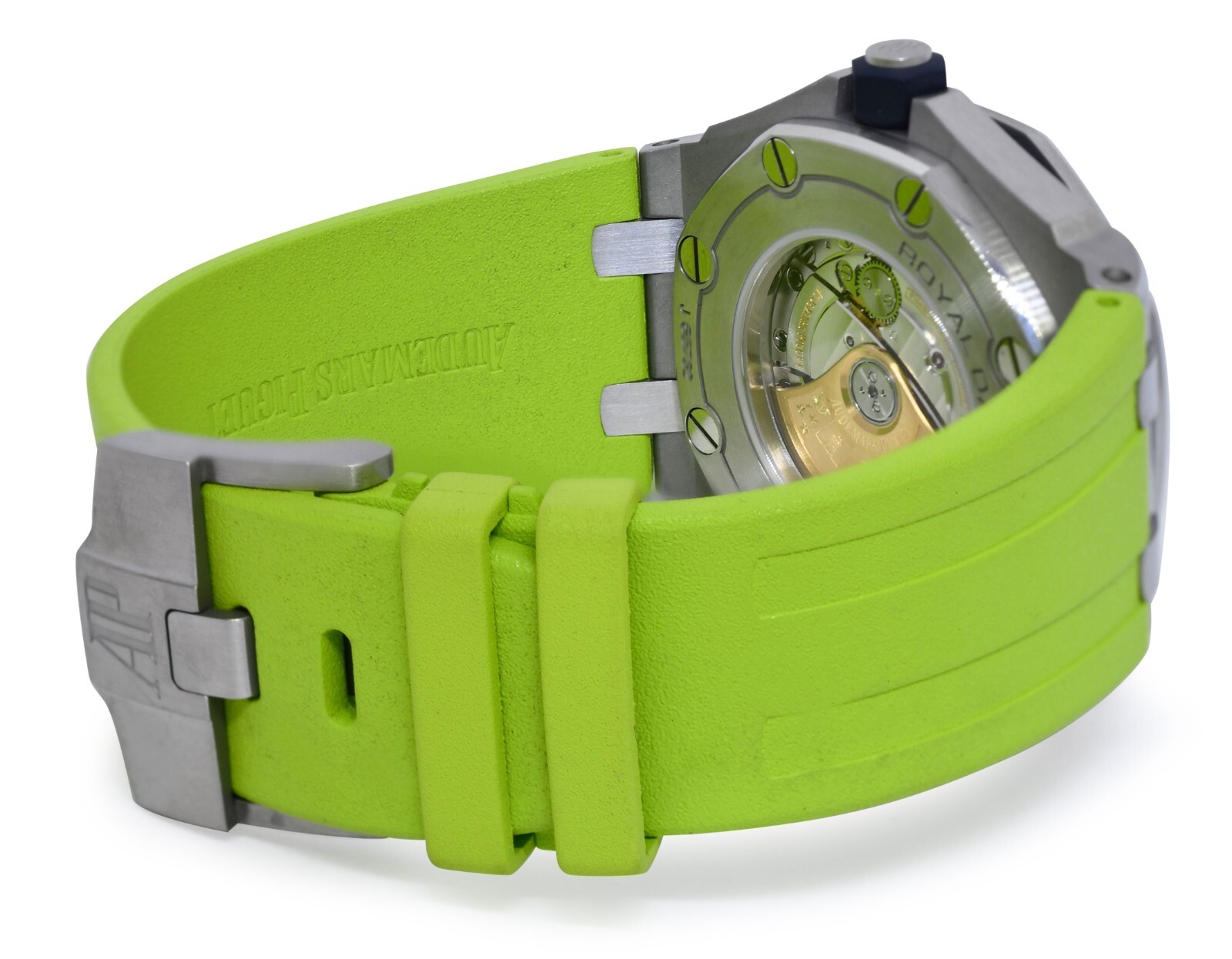 Audemars Piguet Royal Oak Offshore Diver Steel Green Dial 42mm Watch 15710ST