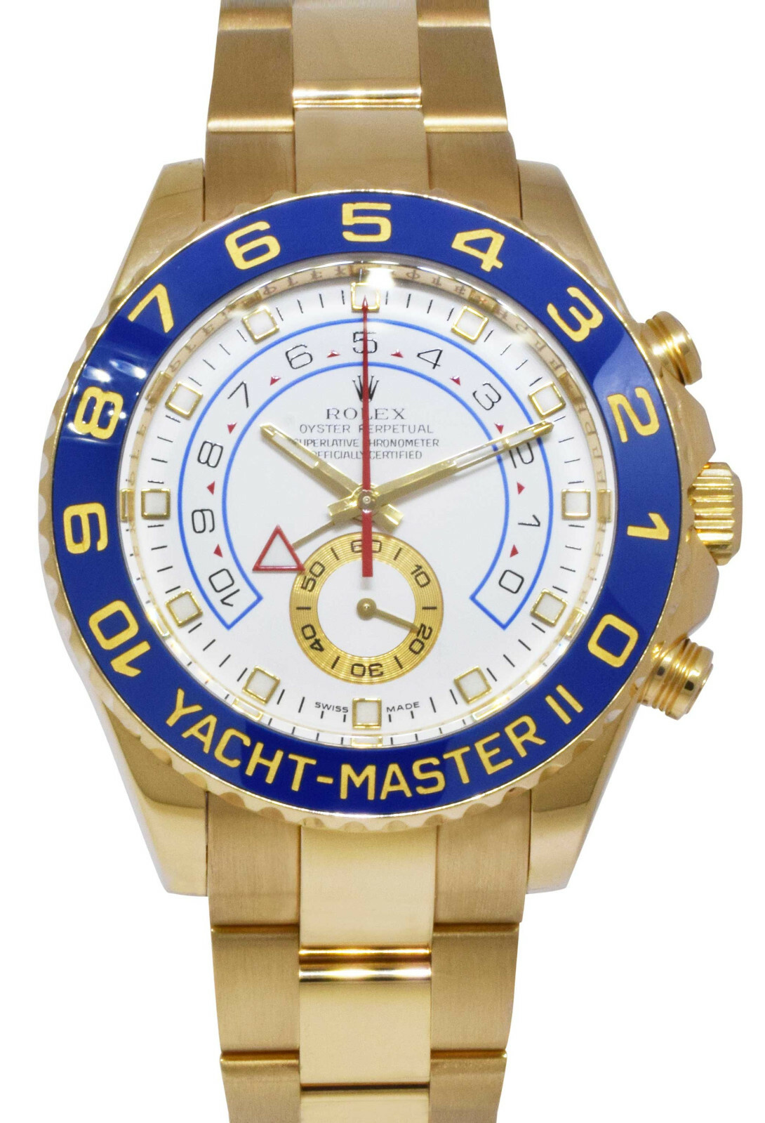 Rolex Yacht-Master II 18k YG White Dial Ceramic 44mm Watch+ Card V 09' 116688 Rolex Yacht-Master II 18k YG White Dial Ceramic 44mm Watch+ Card V 09' 116688