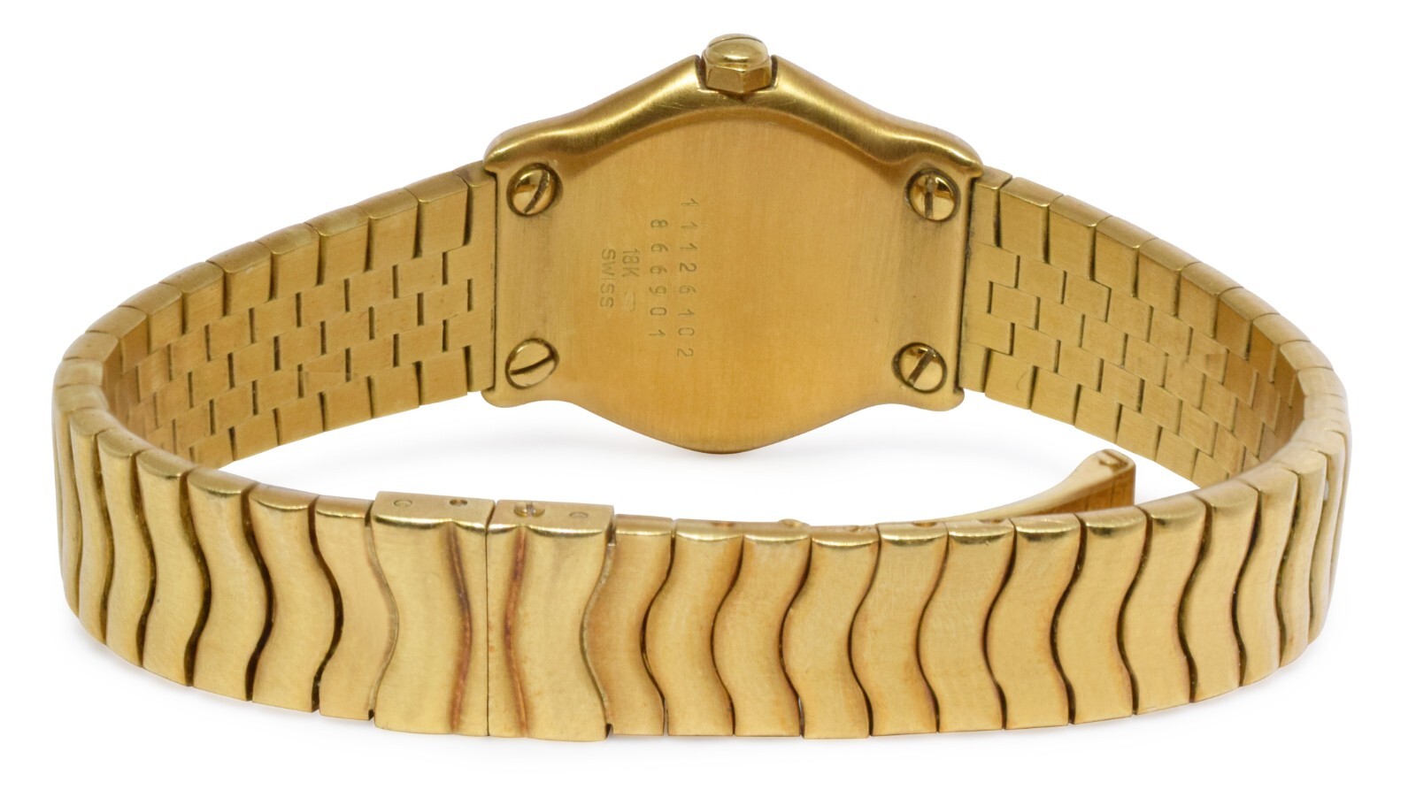 Ebel Classic Wave 18k Yellow Gold Sportwave Ladies Quartz 24mm Watch B/B 866901