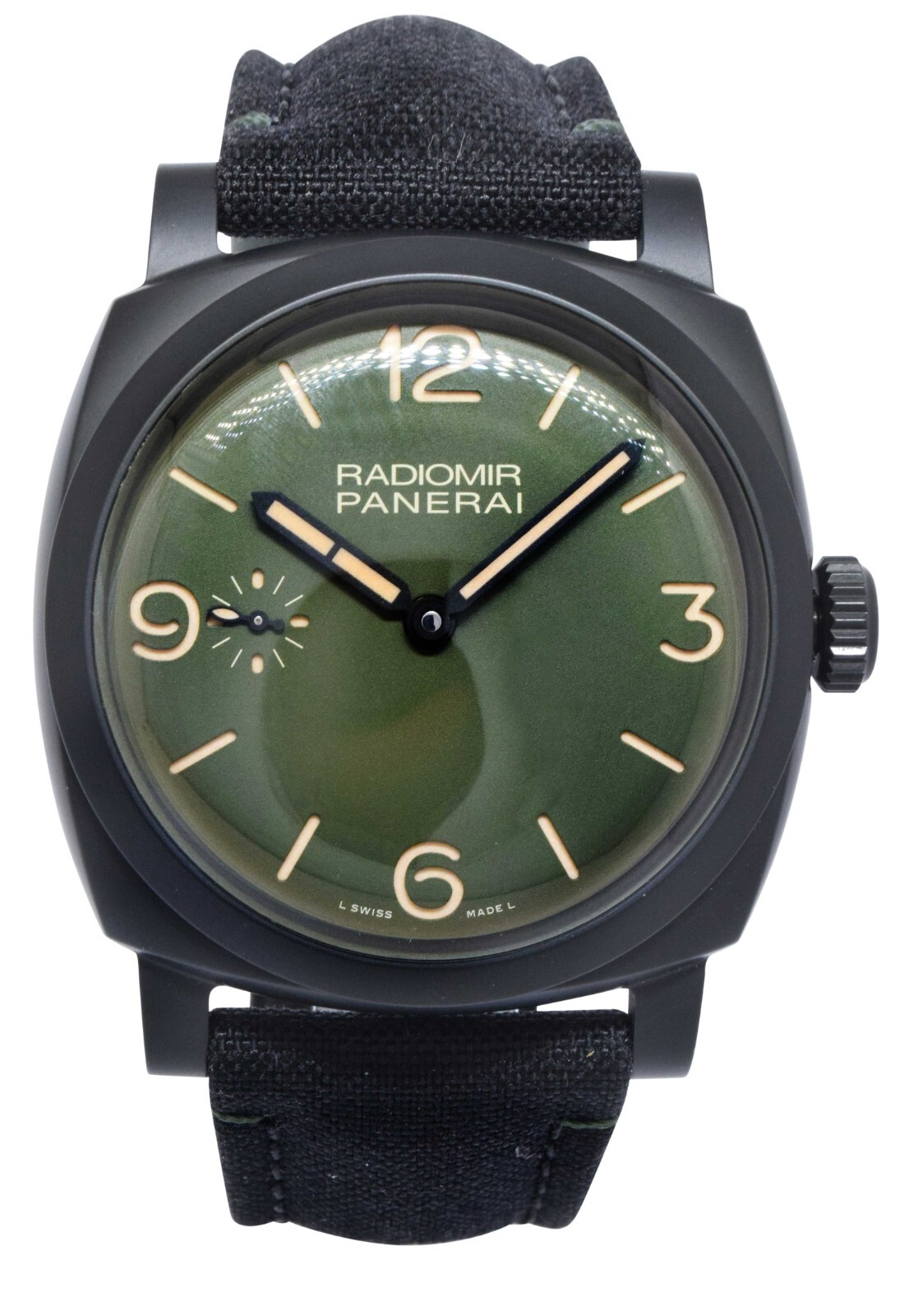 Panerai Radiomir PAM 997 Military Green Dial Ceramic 48mm Watch B/P '19 PAM00997