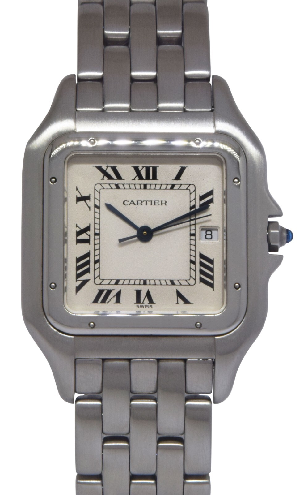 Cartier Panthere Jumbo Stainless Steel Silver Roman Dial Quartz Watch 1300 Cartier Panthere Jumbo Stainless Steel Silver Roman Dial Quartz Watch 1300