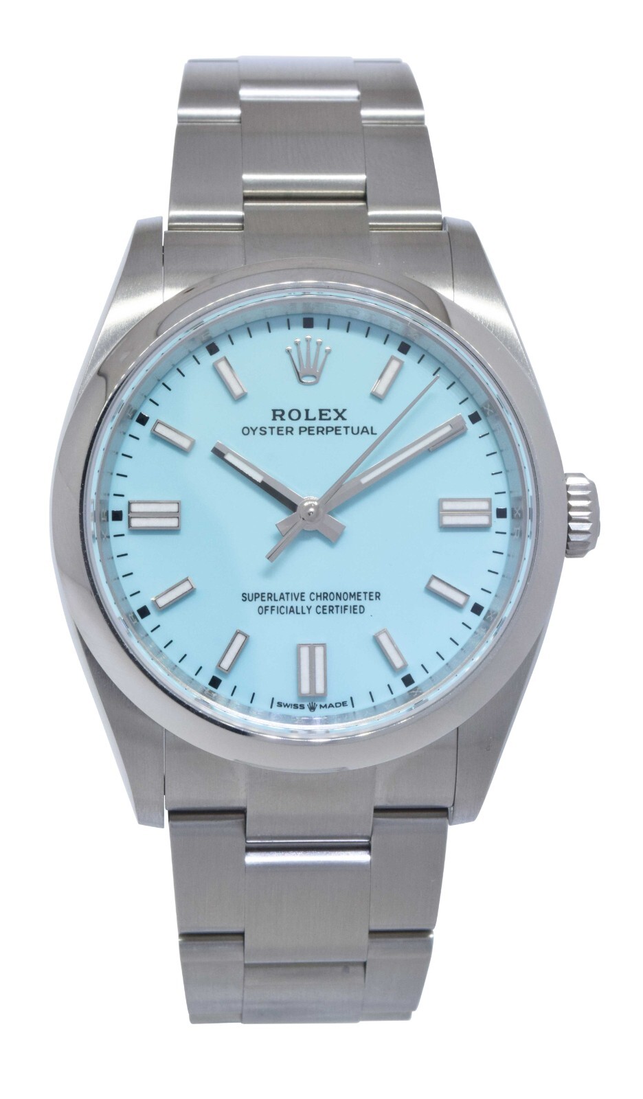 NEW Rolex Oyster Perpetual 36 Steel Turquoise Dial Watch B/P '22 126000