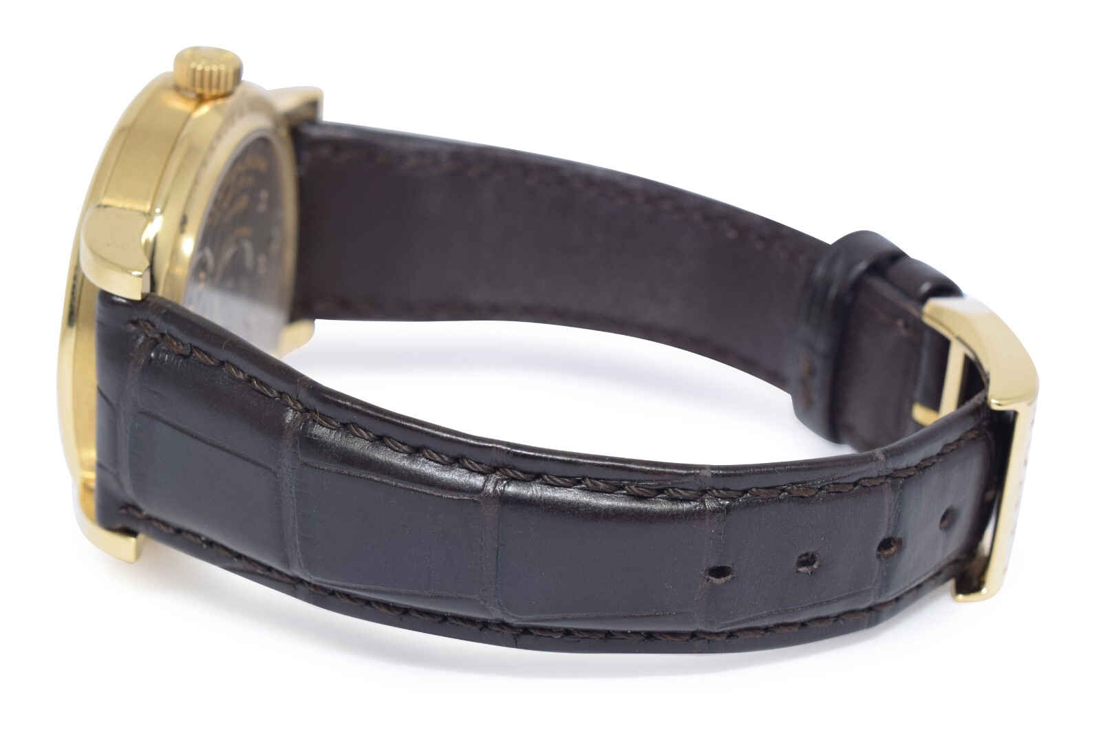 A. Lange & Sohne Lange 1 Yellow Gold Silver Ivory Dial 38.5mm Watch 101.021