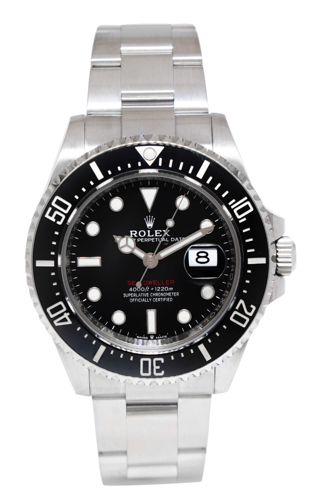 Rolex Red Sea-Dweller 50th Steel/Ceramic Black Dial 43mm Watch B/P '21 126600