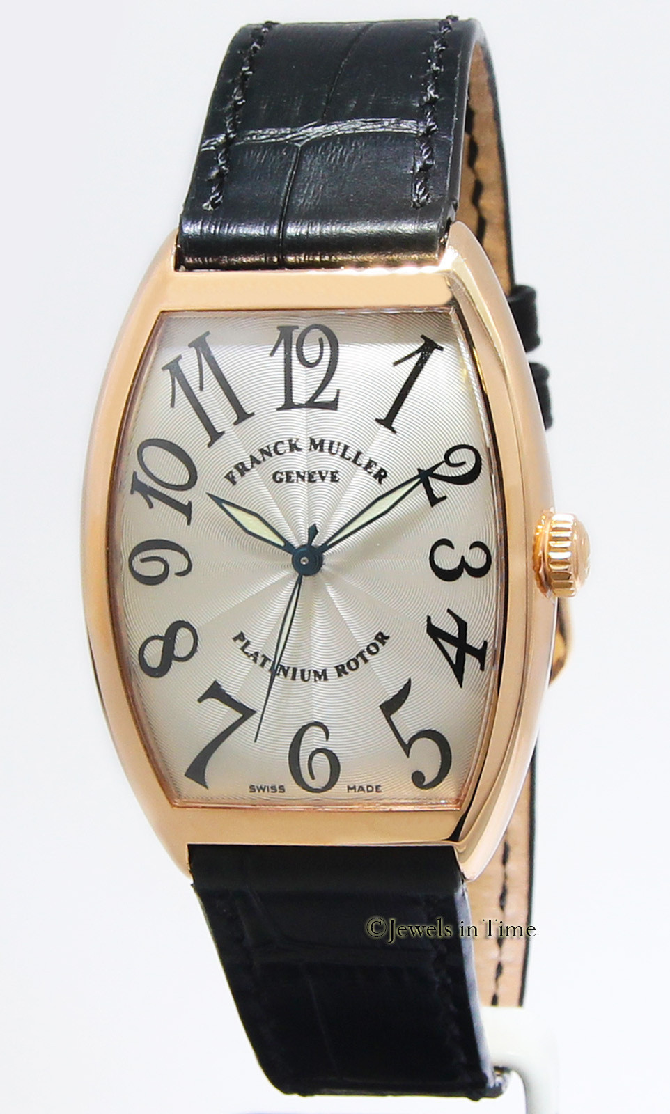 Franck Muller Curvex Platinum Rotor 18k Rose Gold Automatic Mens Watch 6850 SC