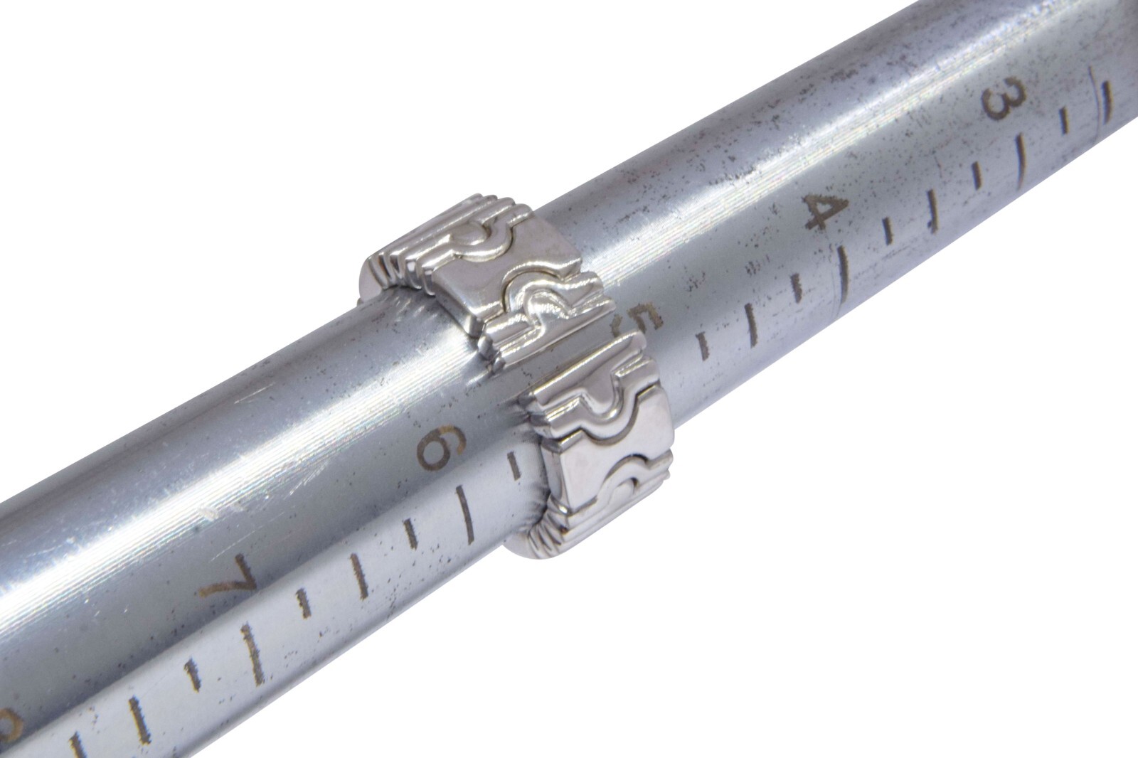 Bvlgari Parentesi 18k White Gold Band Ring Size 4.75 Open Design