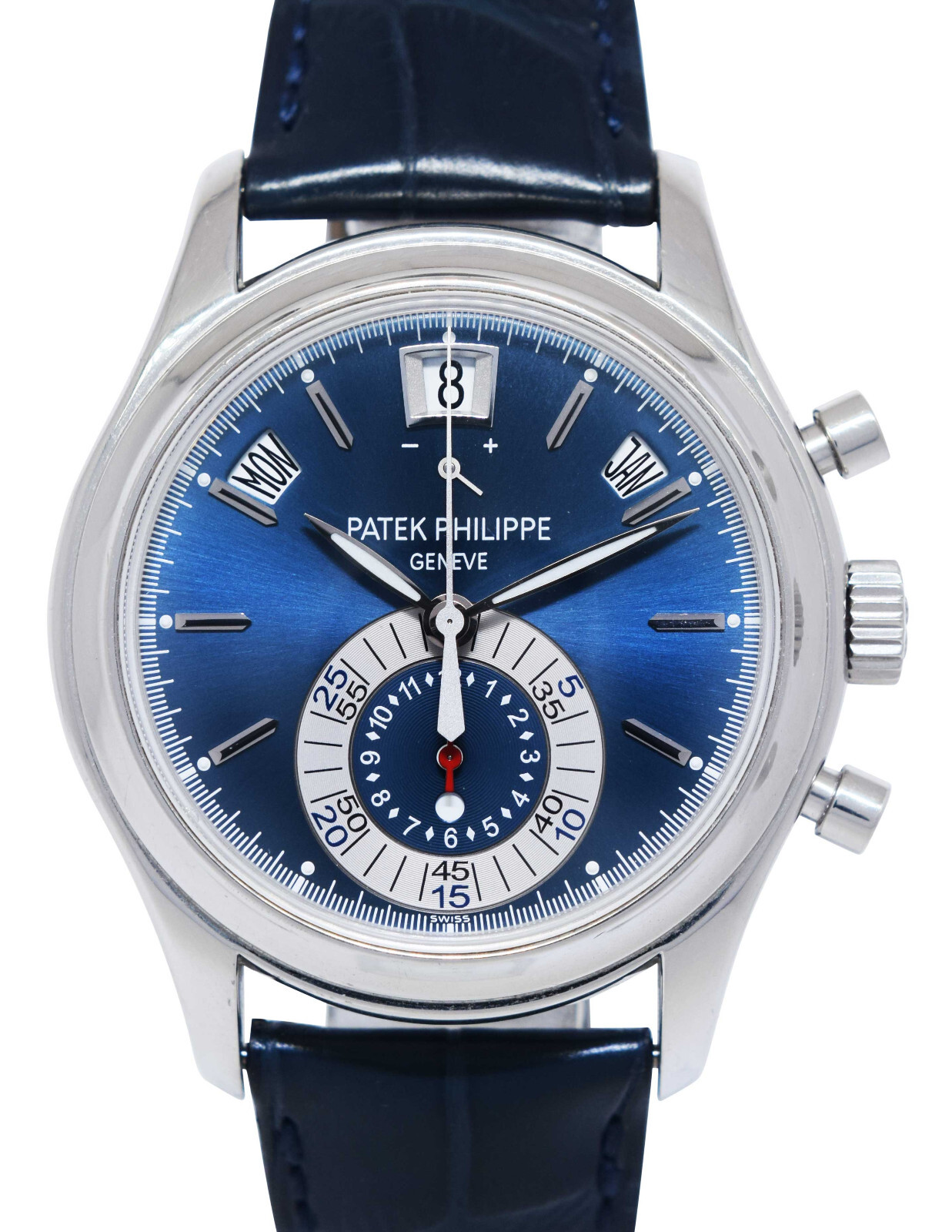 Patek Philippe 5960 Annual Calendar Chronograph Platinum Watch Box/Papers 5960P