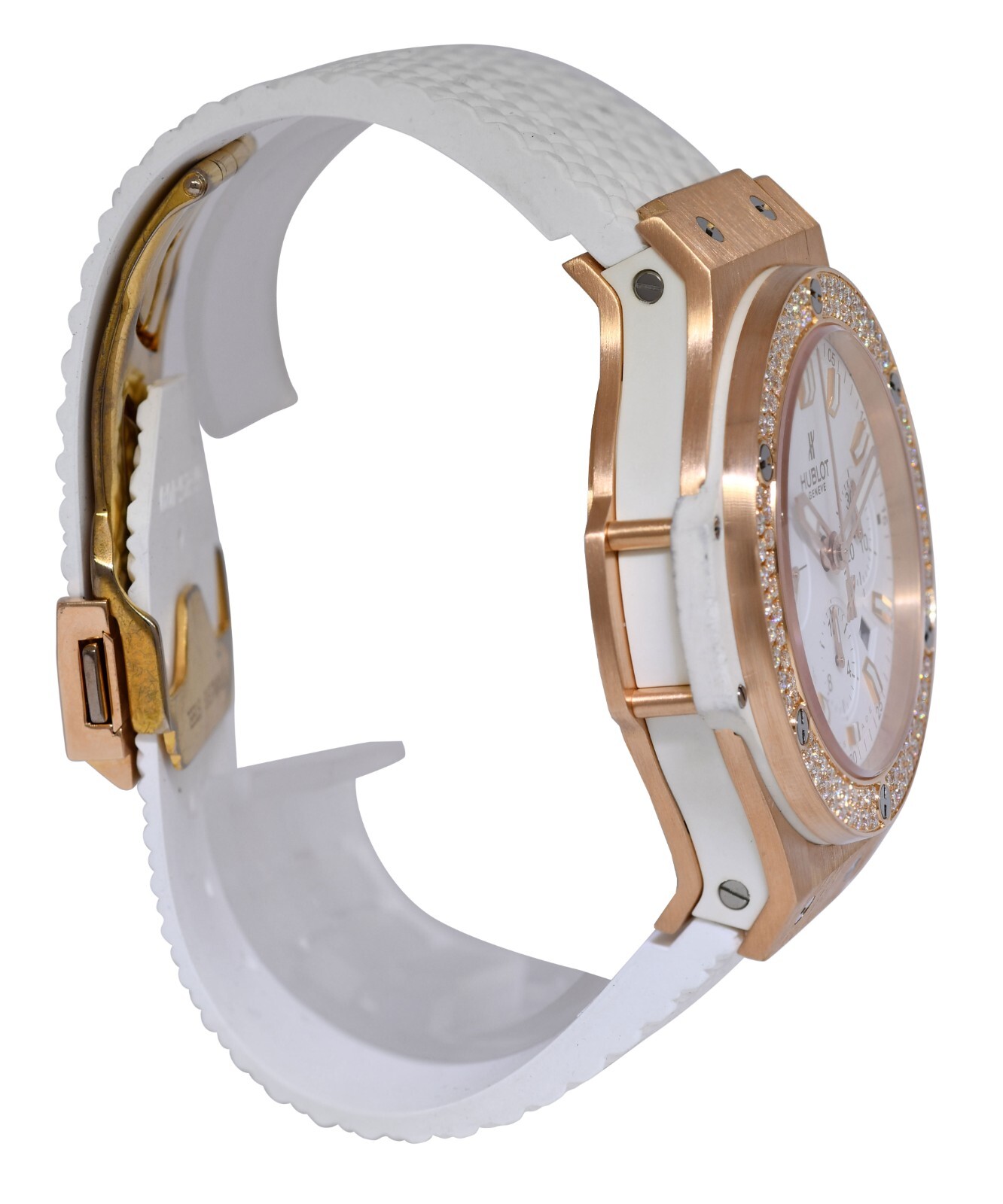 Hublot Big Bang White 18k Rose Gold & Diamond 44mm Watch 301.PE.2180.RW.1104