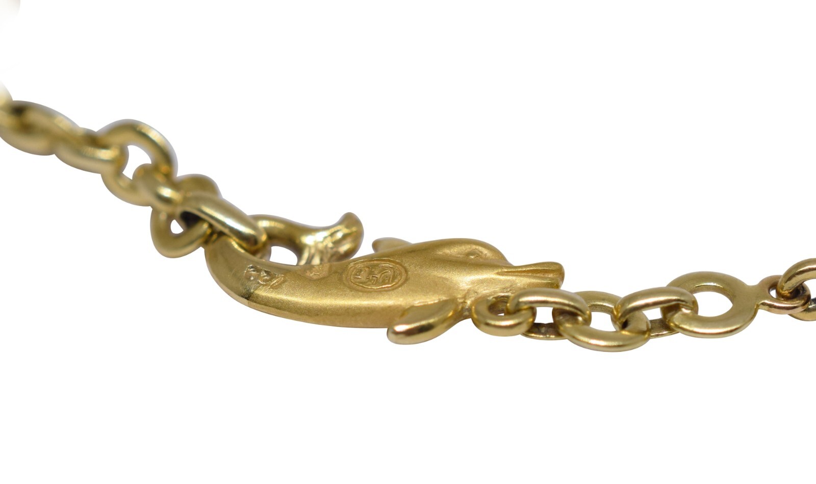 Carrera y Carrera Dolphin 18k Yellow Gold Bracelet 7.25"