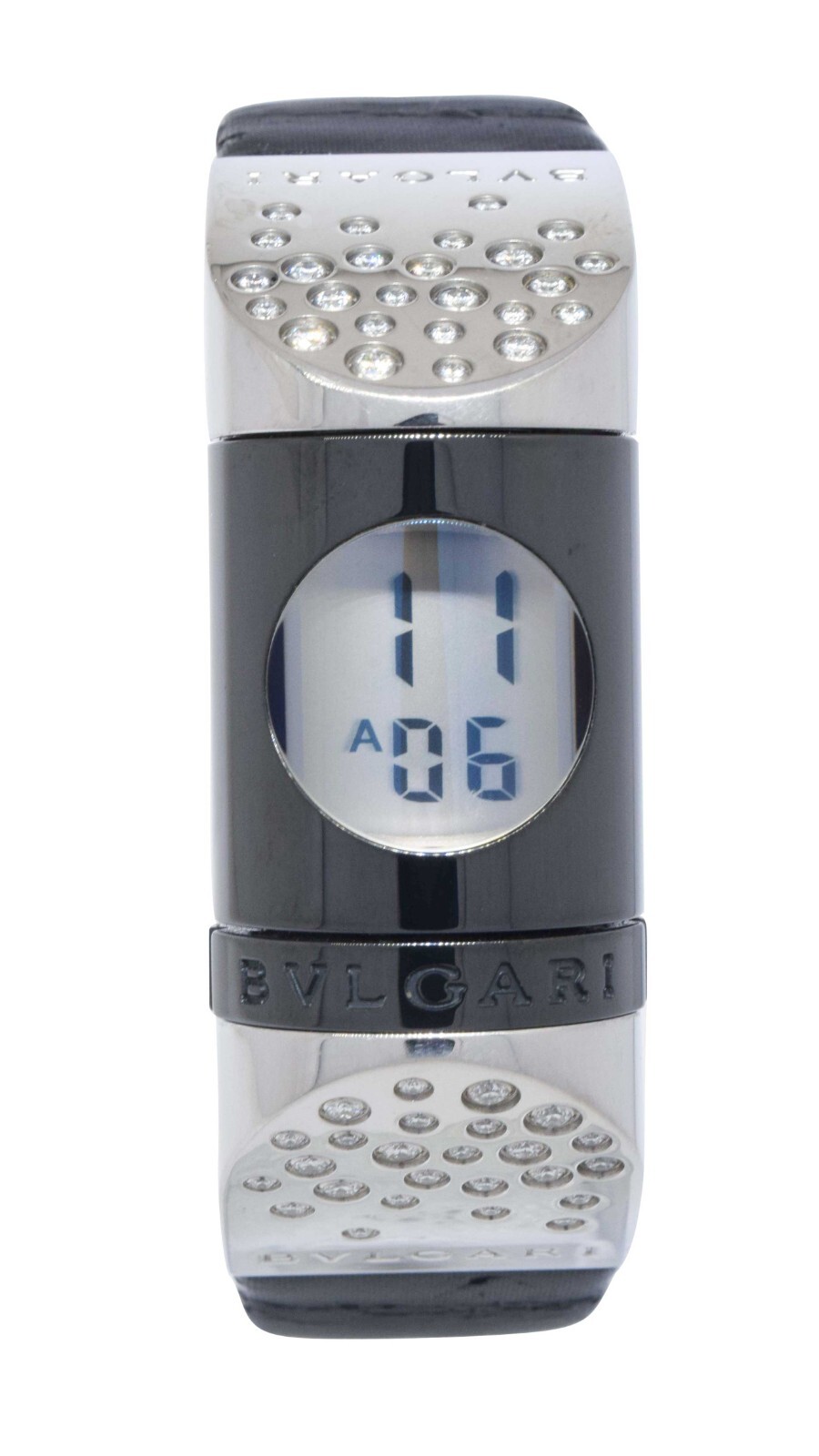 Bvlgari Ipno Stainless Steel Digital Ceramic Diamonds Ladies Watch IP20S Bvlgari Ipno Stainless Steel Digital Ceramic Diamonds Ladies Watch IP20S