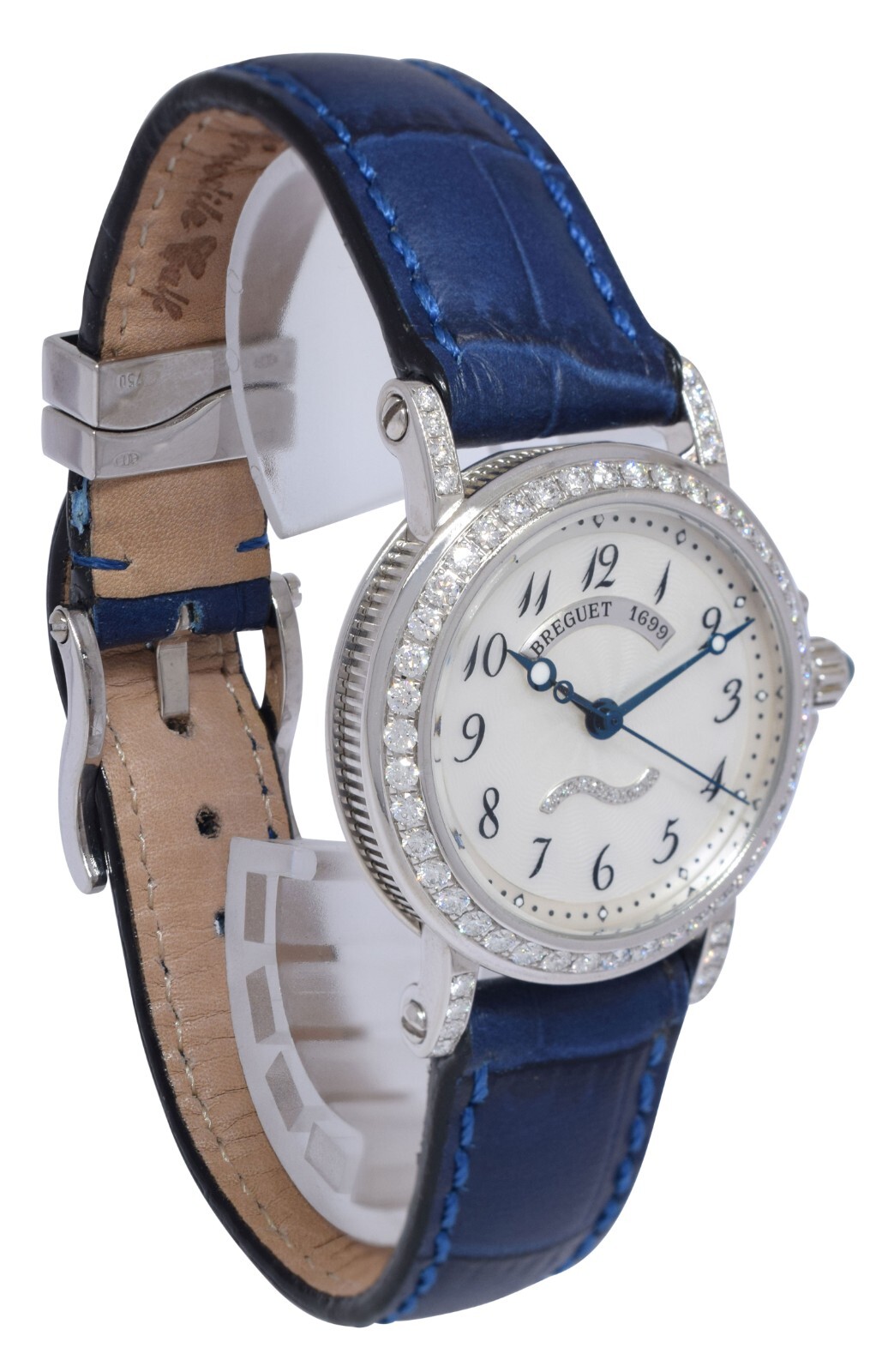 Breguet Marine 8818 18k White Gold Diamond Ladies 30mm Automatic Watch 8818BB