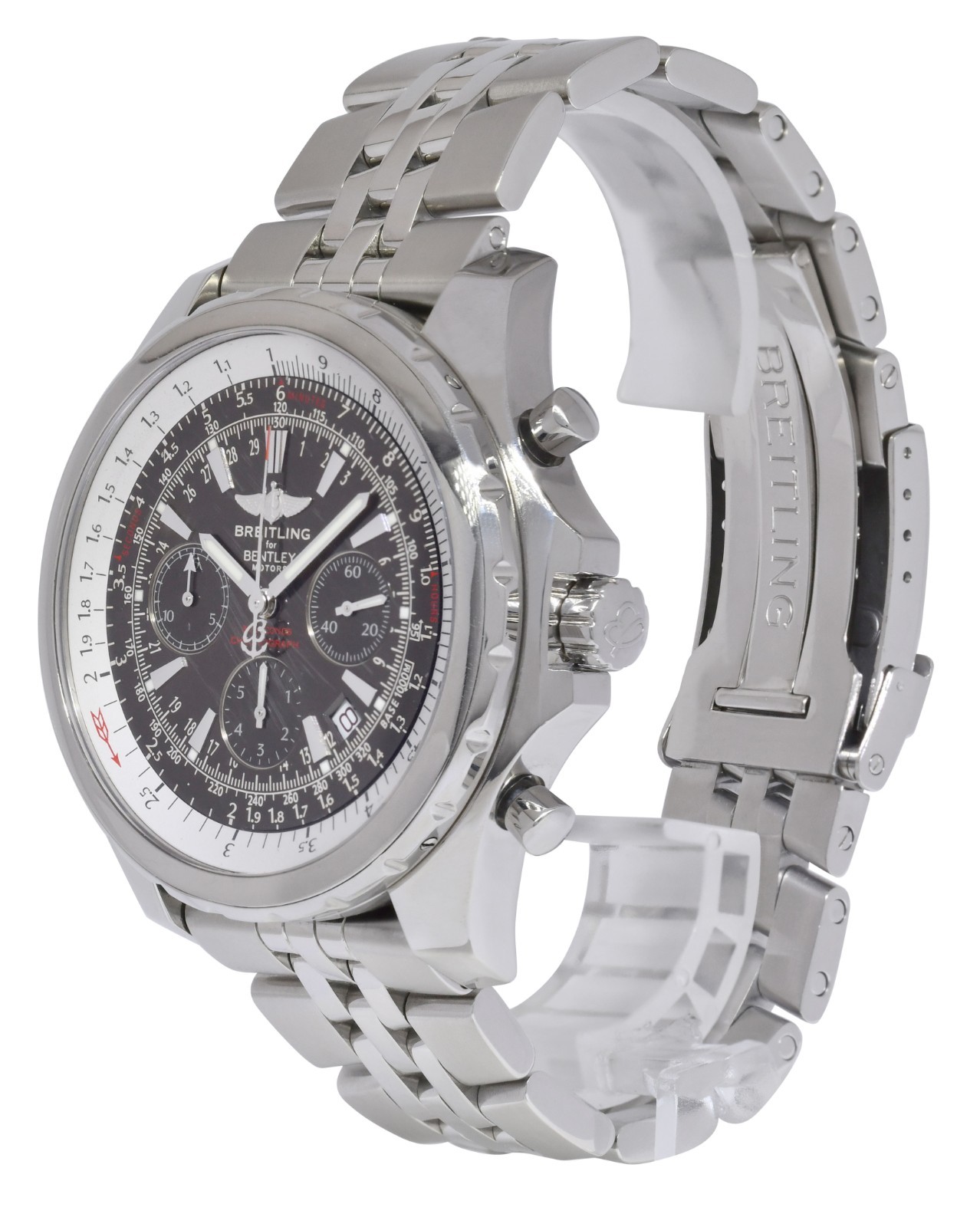 Breitling Bentley Motors T Chronograph Steel Mens 49mm Watch Box+Booklet A25363