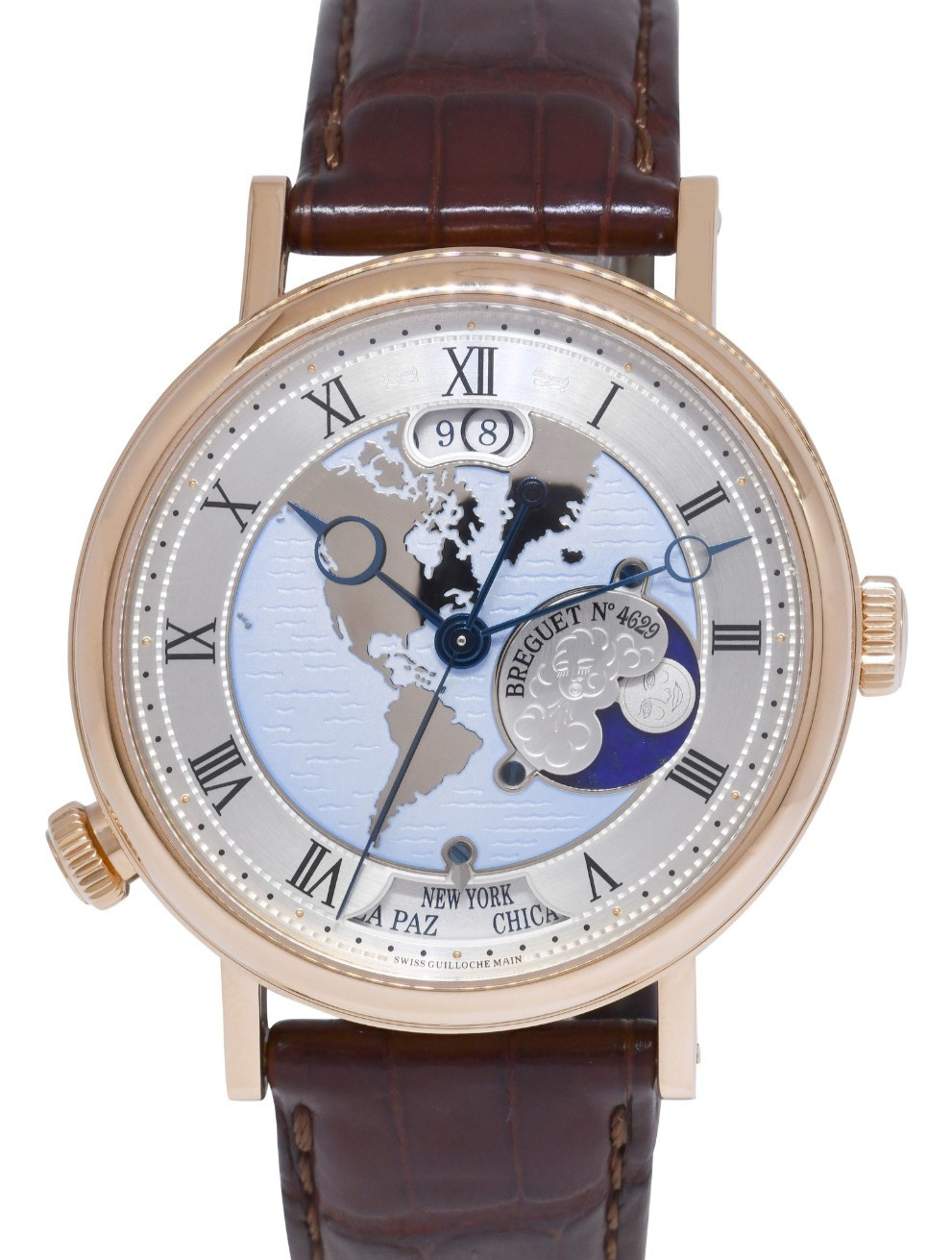 Breguet Classique Hora Mundi 18k Rose Gold World Time 43mm Watch B/P 5717 Breguet Classique Hora Mundi 18k Rose Gold World Time 43mm Watch B/P 5717