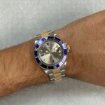 Rolex Submariner 18k Yellow Gold/Steel Slate Serti Diamond 40mm Watch F 16613 Rolex Submariner 18k Yellow Gold/Steel Slate Serti Diamond 40mm Watch F 16613