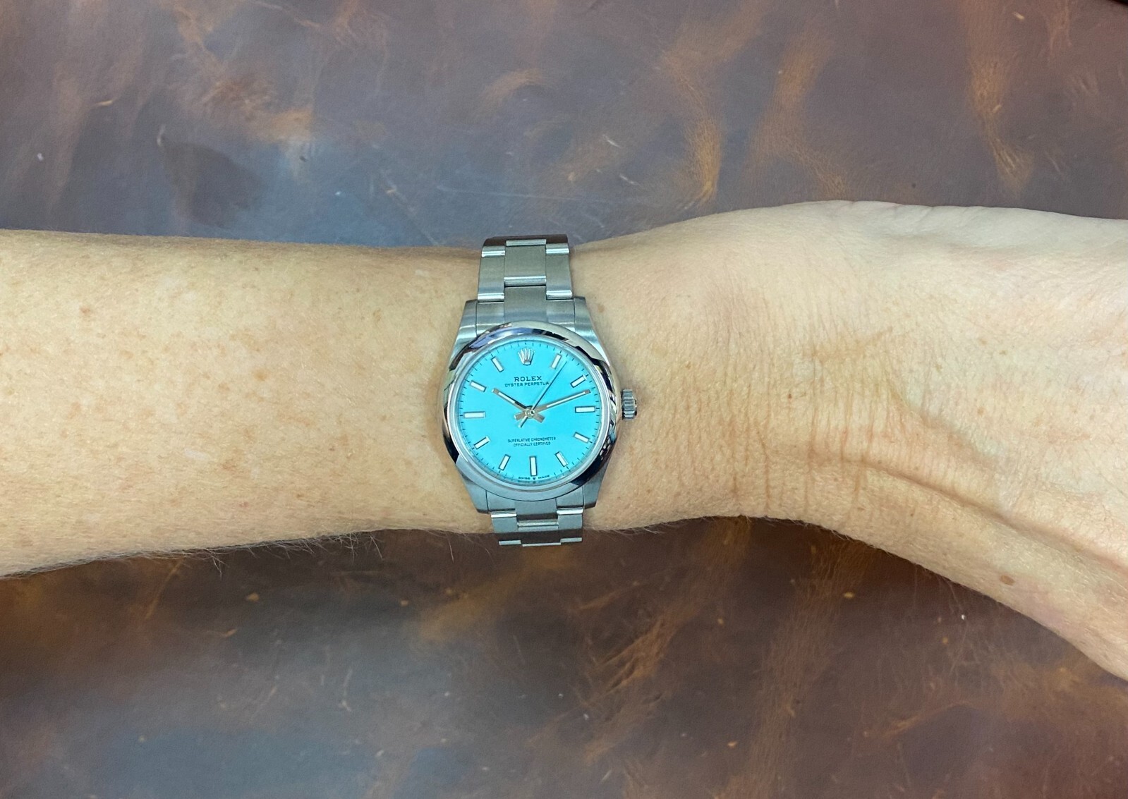 NEW Rolex Oyster Perpetual 31 Steel Blue Dial Mens Watch Box/Papers '20 277200