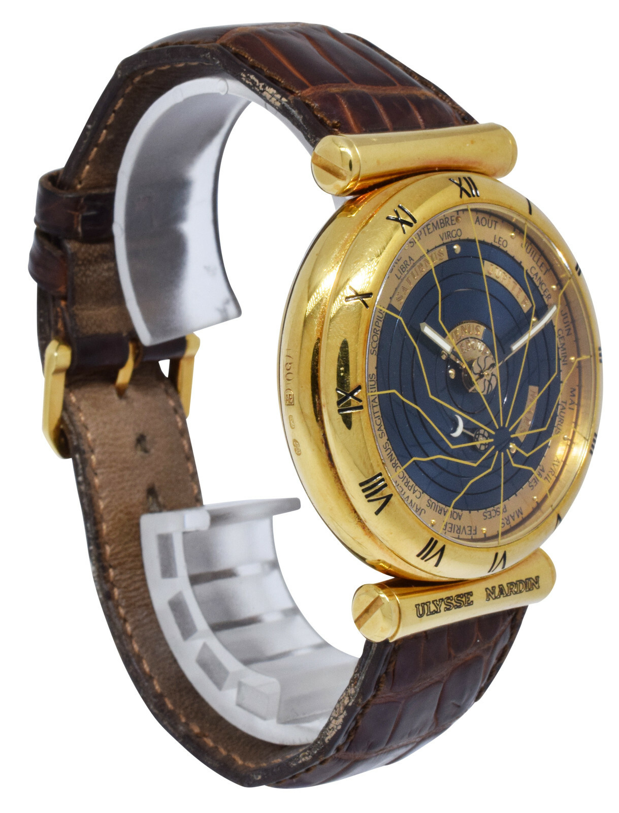 Ulysse Nardin Planeterium Copernicus 18k Yellow Gold Blue Dial 801-22