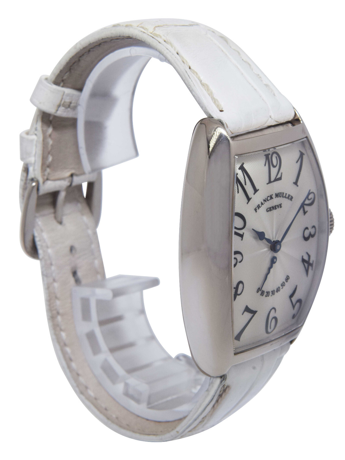 Franck Muller Curvex Retrograde 18K White Gold 32mm Manual Watch B/P 5850 RET
