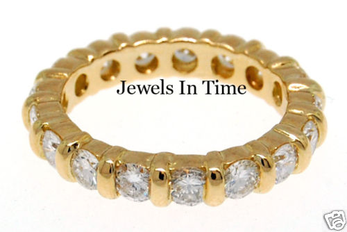 Eternity Band 18K Yellow Gold & 2.04ct Diamonds
