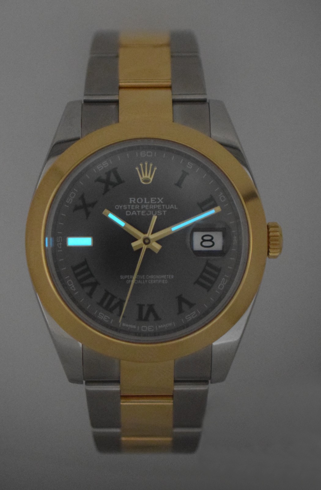 Rolex Datejust 41 18k Yellow Gold/Steel Wimbledon Watch +Papers '19 126303