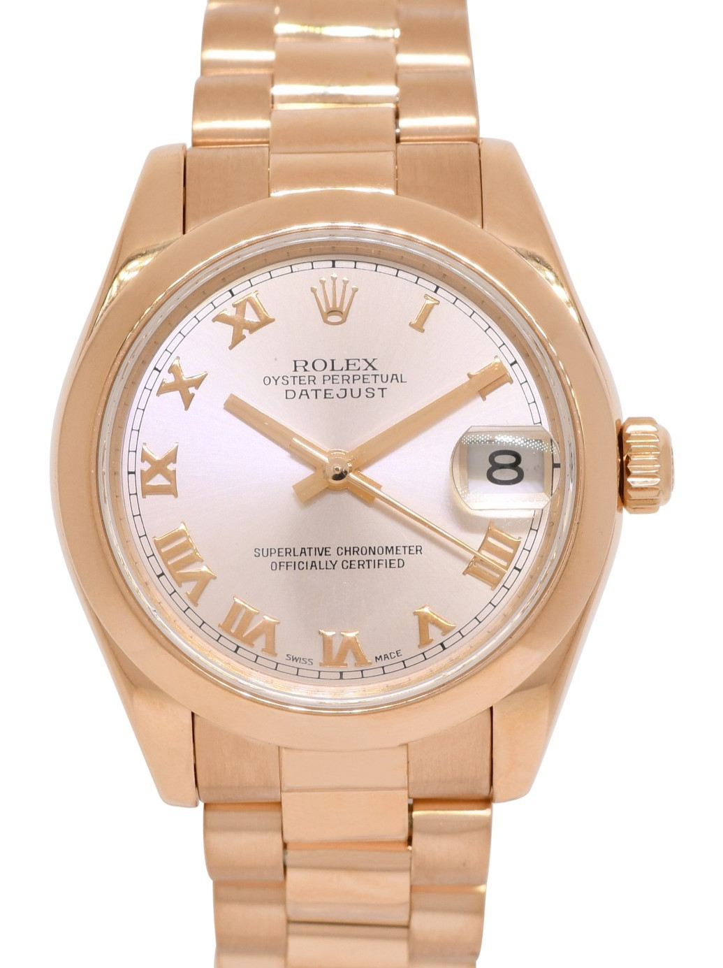 Rolex Datejust President 18k Rose Gold Pink Dial Ladies 31mm Watch Y 178245 Rolex Datejust President 18k Rose Gold Pink Dial Ladies 31mm Watch Y 178245