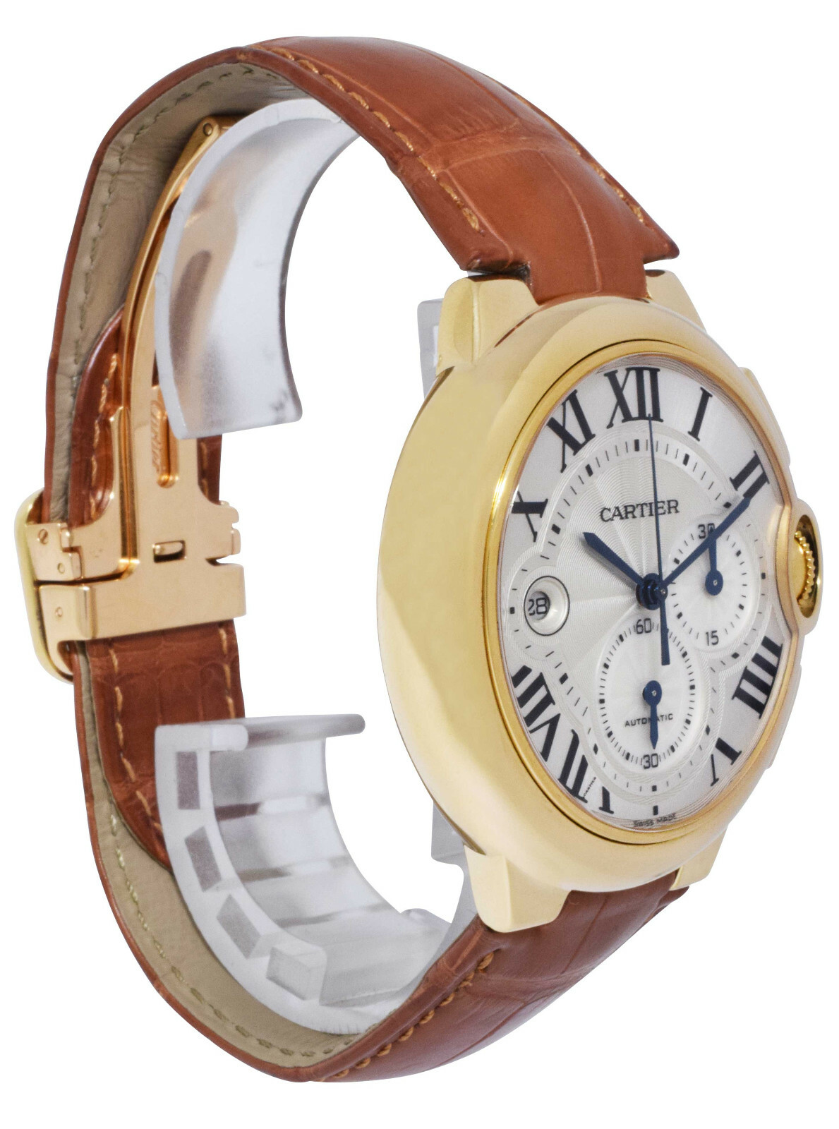 Cartier Ballon Bleu XL 44mm Chronograph 18k Yellow Gold Watch W6920007 3106 Cartier Ballon Bleu XL 44mm Chronograph 18k Yellow Gold Watch W6920007 3106
