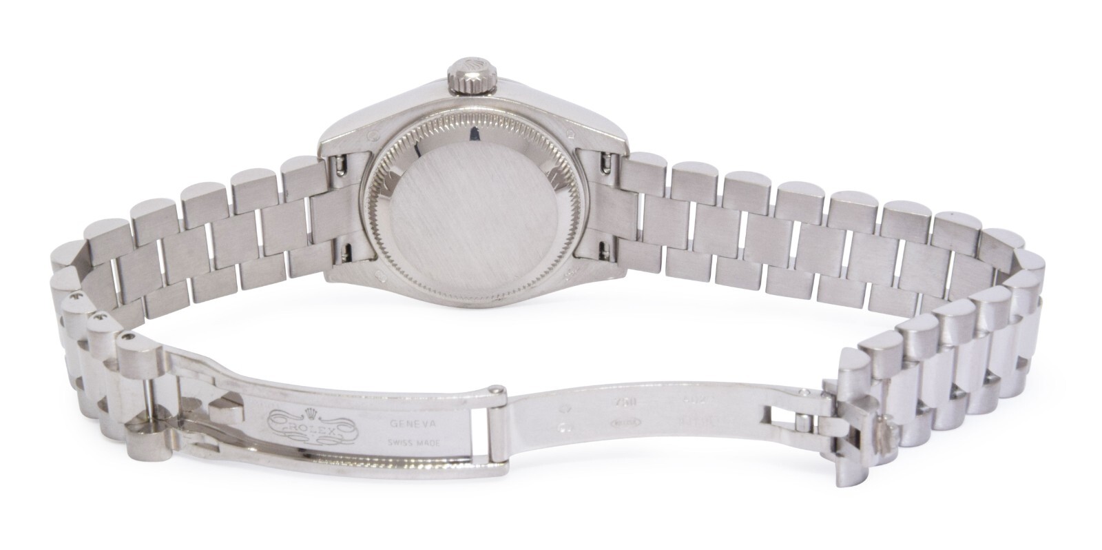 Rolex Datejust President 18k White Gold MOP Diamond 26mm Watch +Papers K 179179