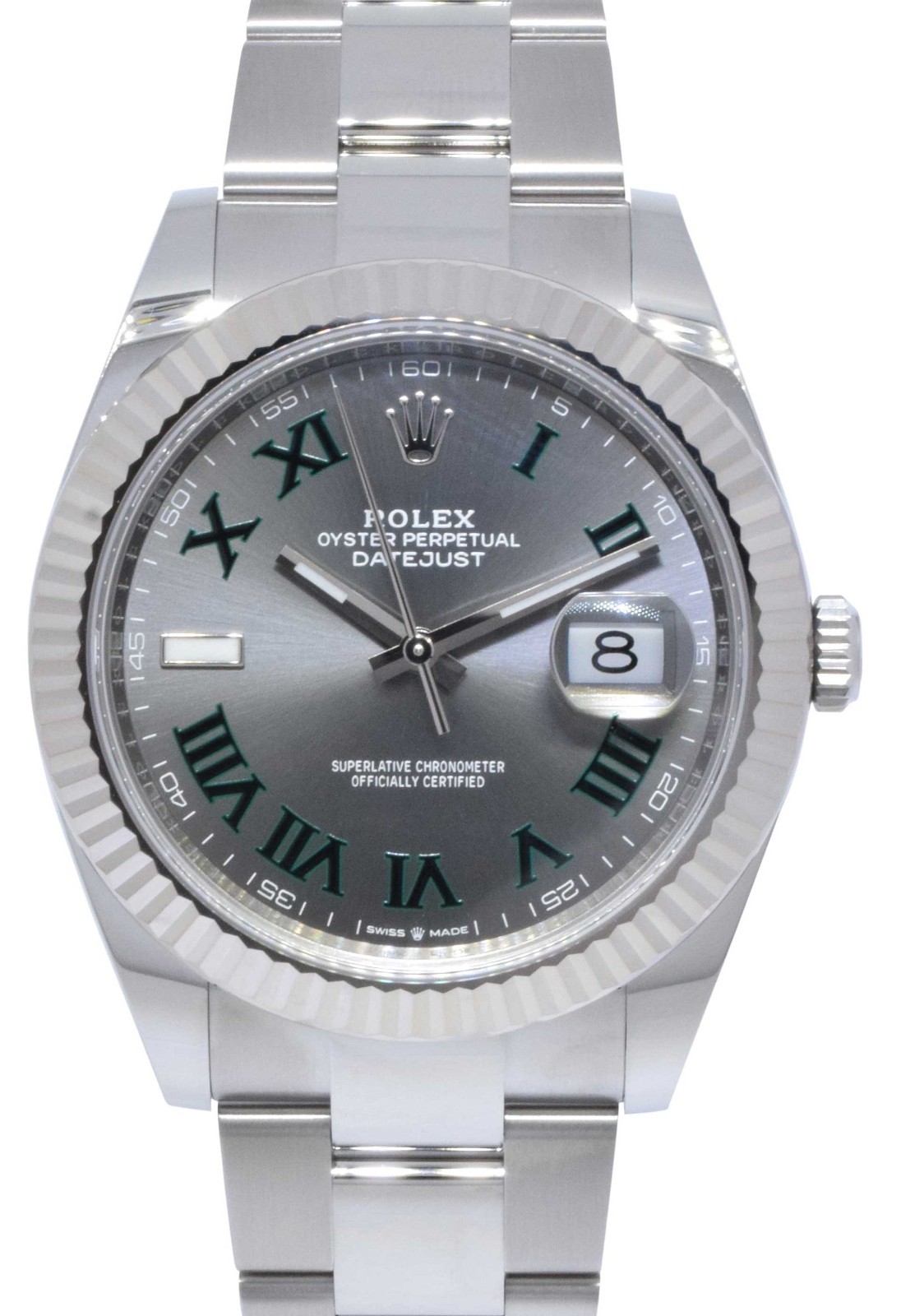 NEW Rolex Datejust 41 Steel & 18k Gold Bezel Wimbledon Watch B/P '25 126334 NEW Rolex Datejust 41 Steel & 18k Gold Bezel Wimbledon Watch B/P '25 126334