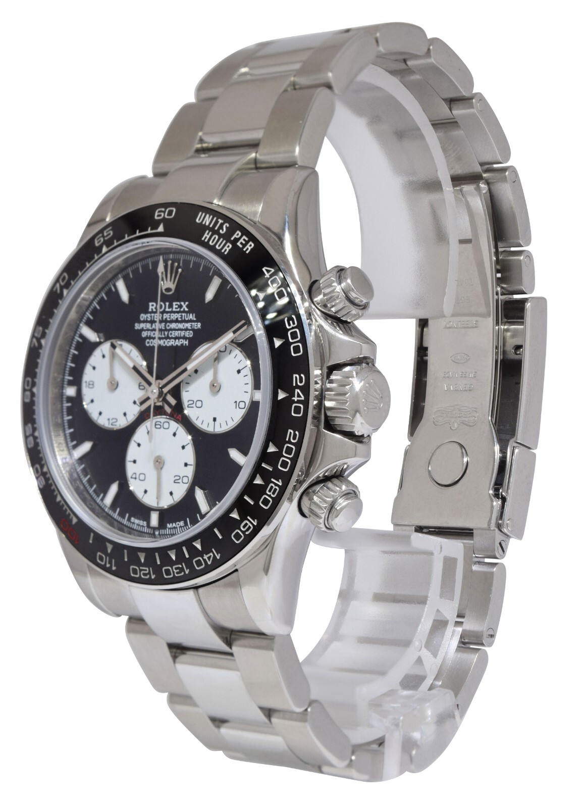Rolex Daytona Steel Black/White Dial Anniversary Custom Mens 40mm Watch Z 116520