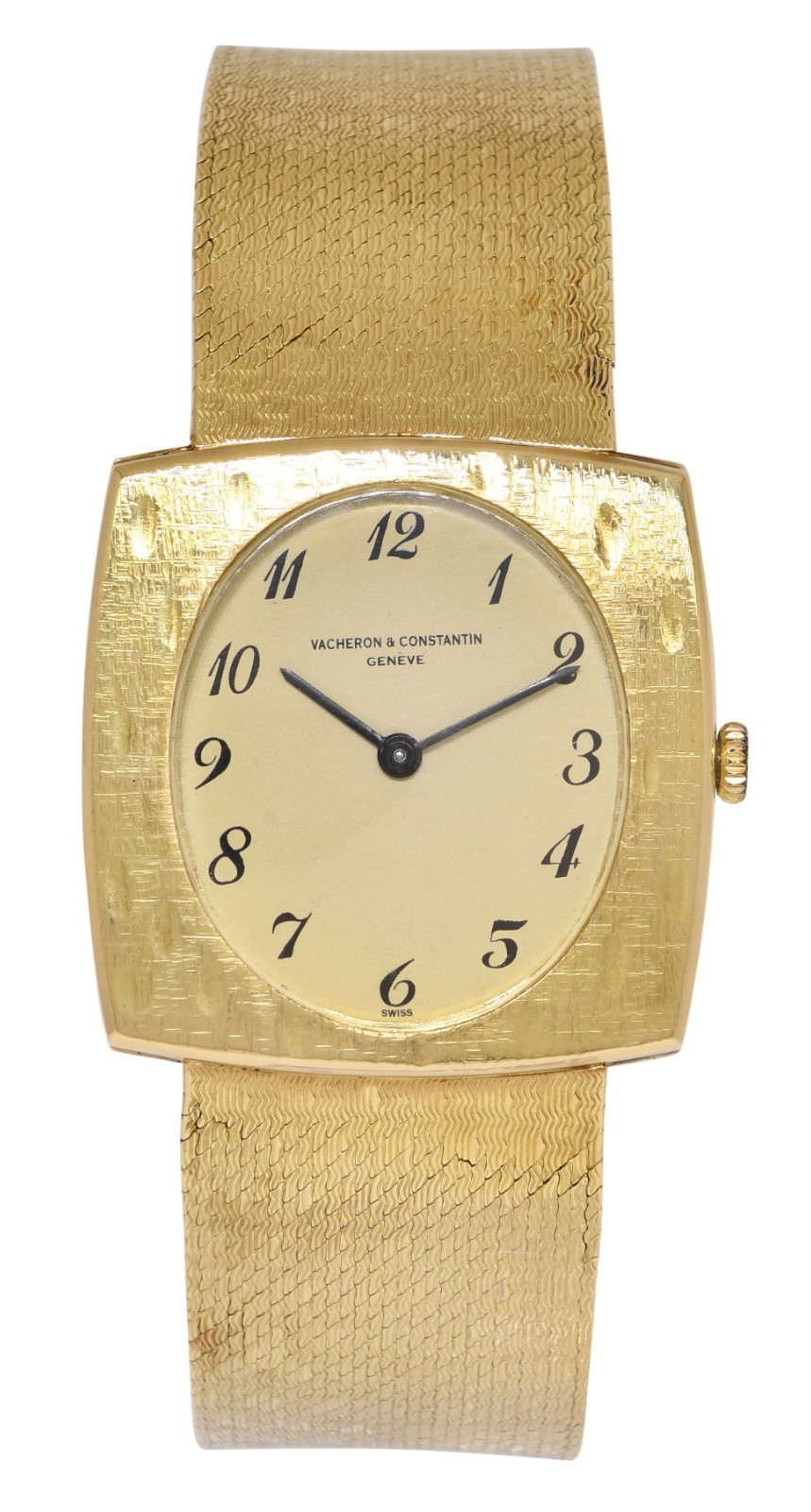 Vacheron Constantin Vintage Mens 18k Gold  Bracelet Watch Mechanical 7395