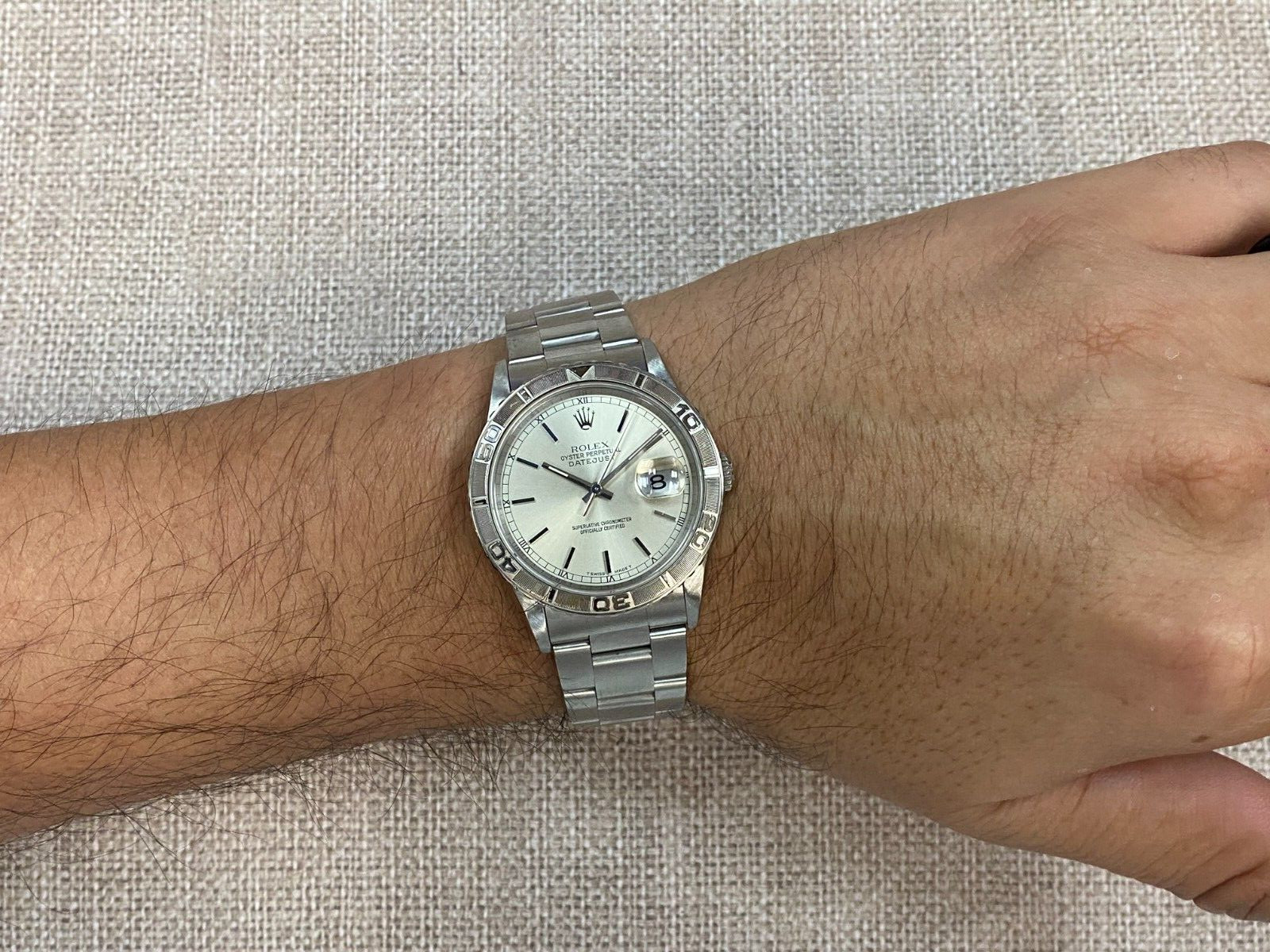 Rolex Datejust Thunderbird Turnograph Steel Mens 36mm Watch W 16264 Rolex Datejust Thunderbird Turnograph Steel Mens 36mm Watch W 16264
