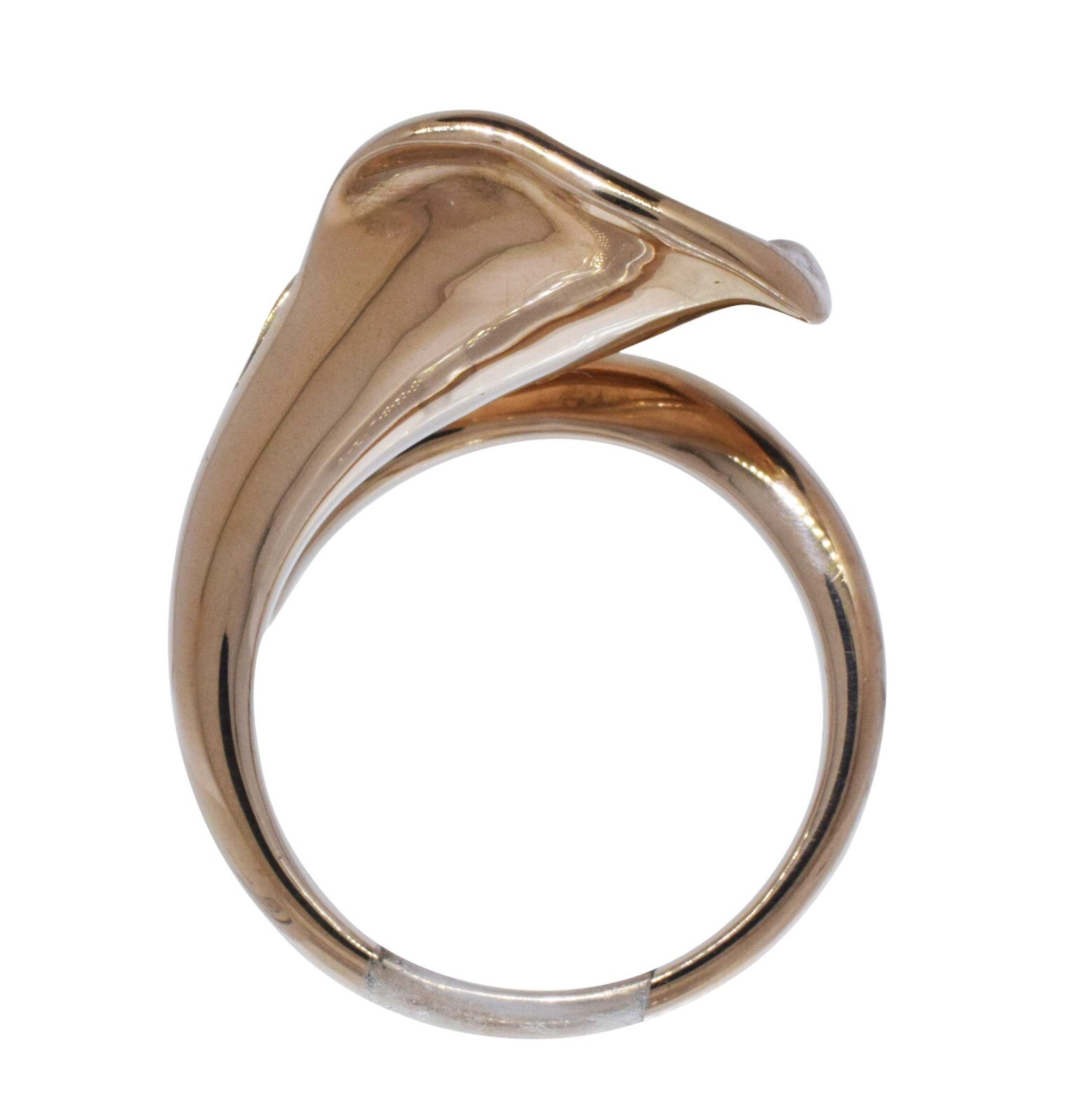 Sonia Bitton 18k Rose Gold 0.29ct Diamond Flower Ring Size 6.75