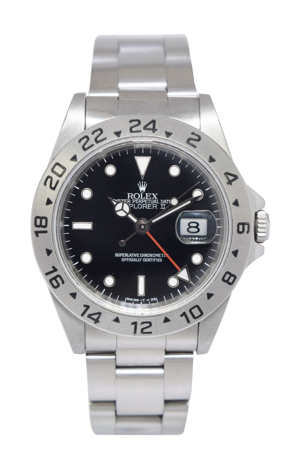 Rolex Explorer II GMT Steel Black Dial Mens 40mm Automatic Watch W 16570