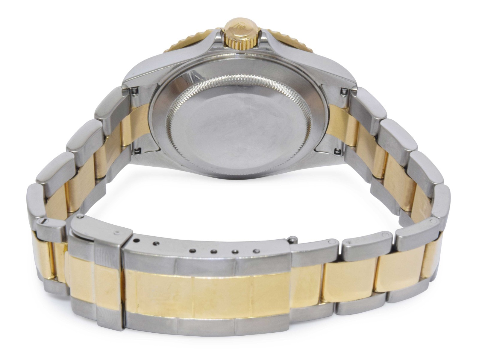 Rolex Submariner 18k Yellow Gold/Steel Serti Diamond 40mm Watch +Papers D 16613